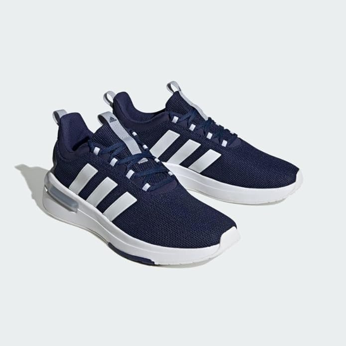 Adidas Men's Cloudfoam Sneaker in Dark Blue Cloud White colorway