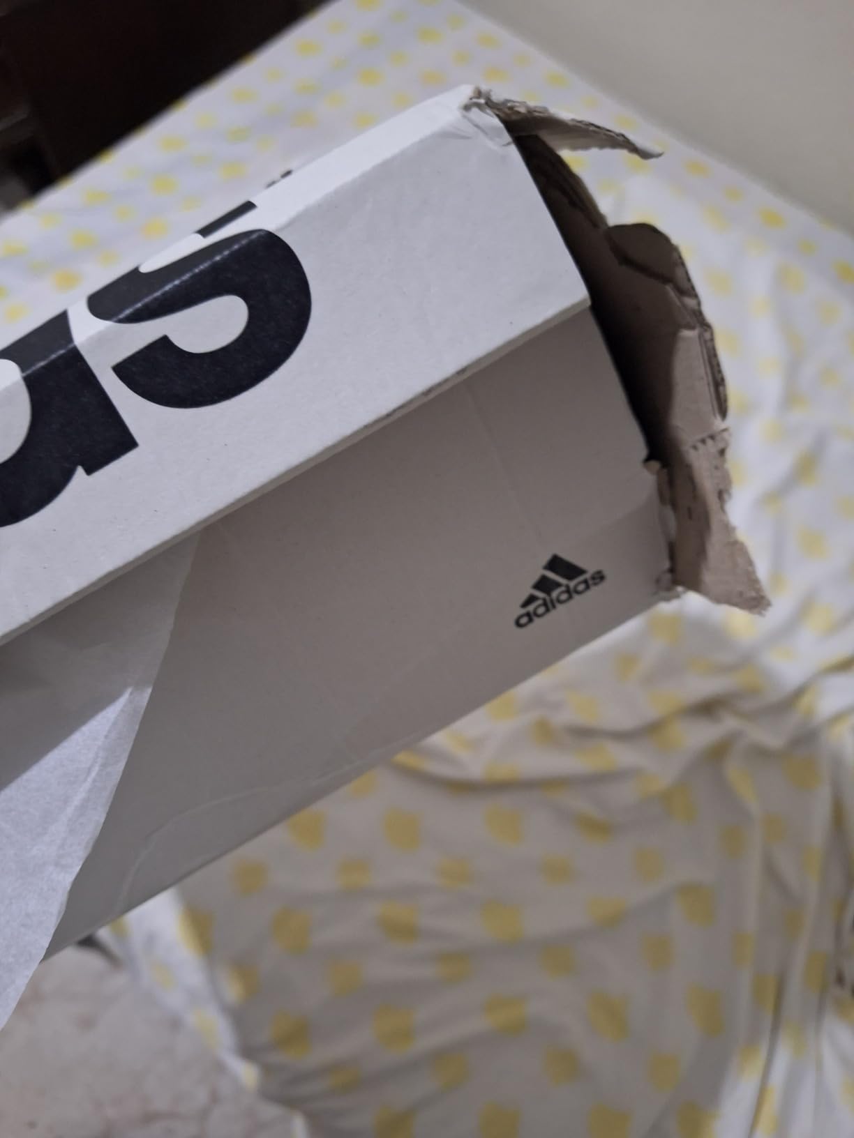 Adidas Advantage 2.0 sneaker showing wear patterns and construction details after months of testing