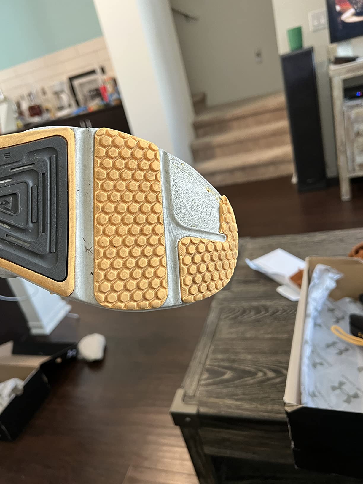 Under Armour HOVR Rise 4 performance testing showing wear patterns after extended gym use