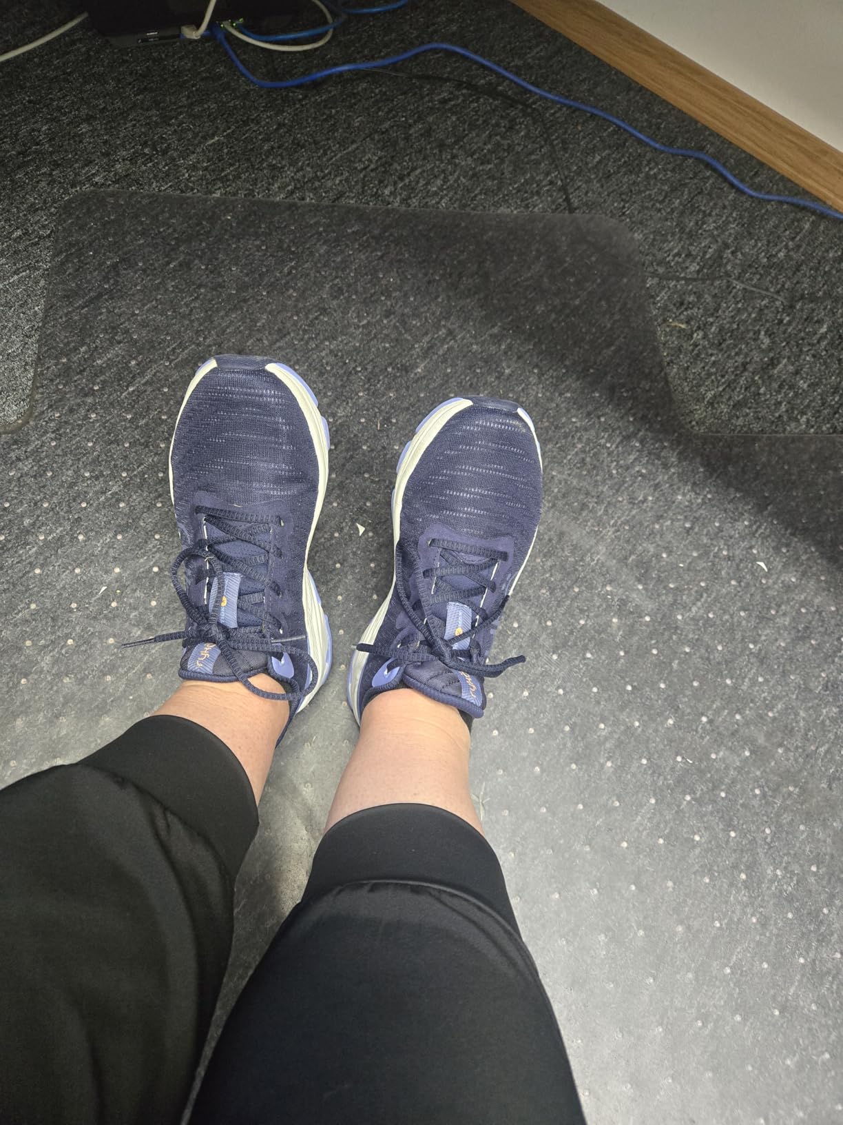 Ryka Devotion X Max Walking Shoe Navy Blue Colorway