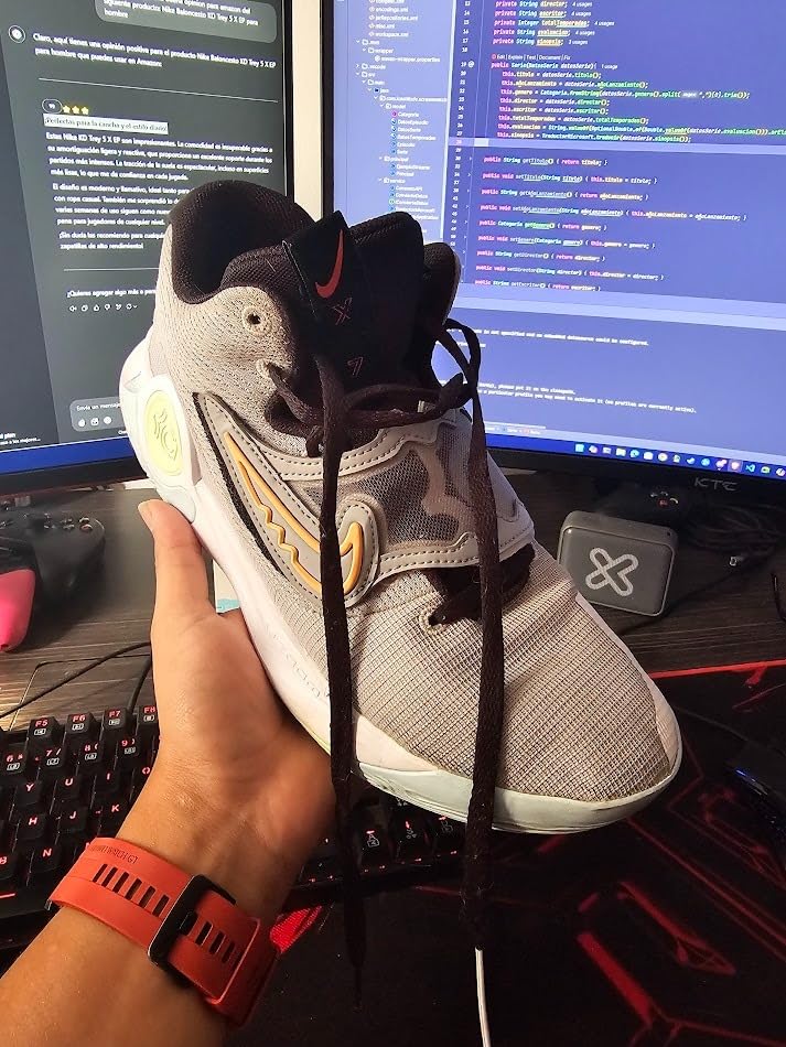 Nike KD Trey 5 X EP basketball shoes detailed view showing mesh upper construction and supportive overlays