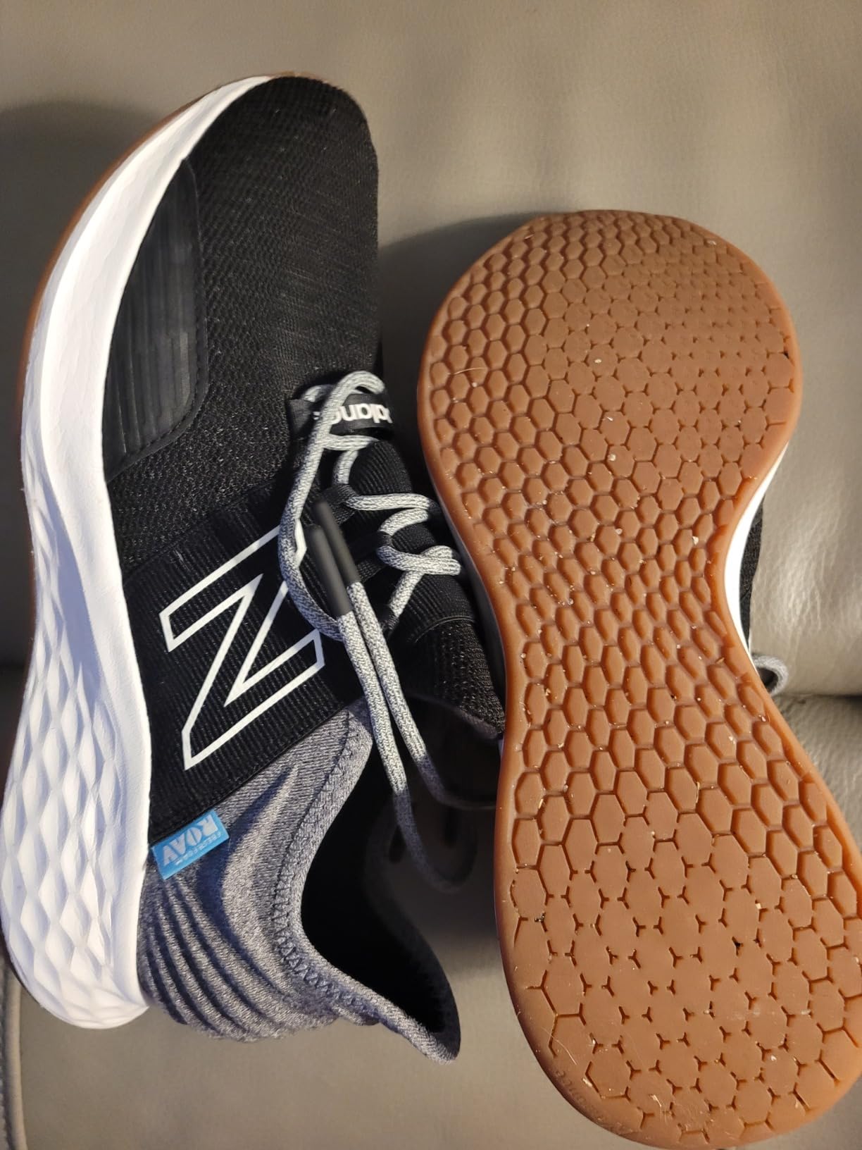 New Balance Fresh Foam Roav sole wear pattern after extended use showing tread wear