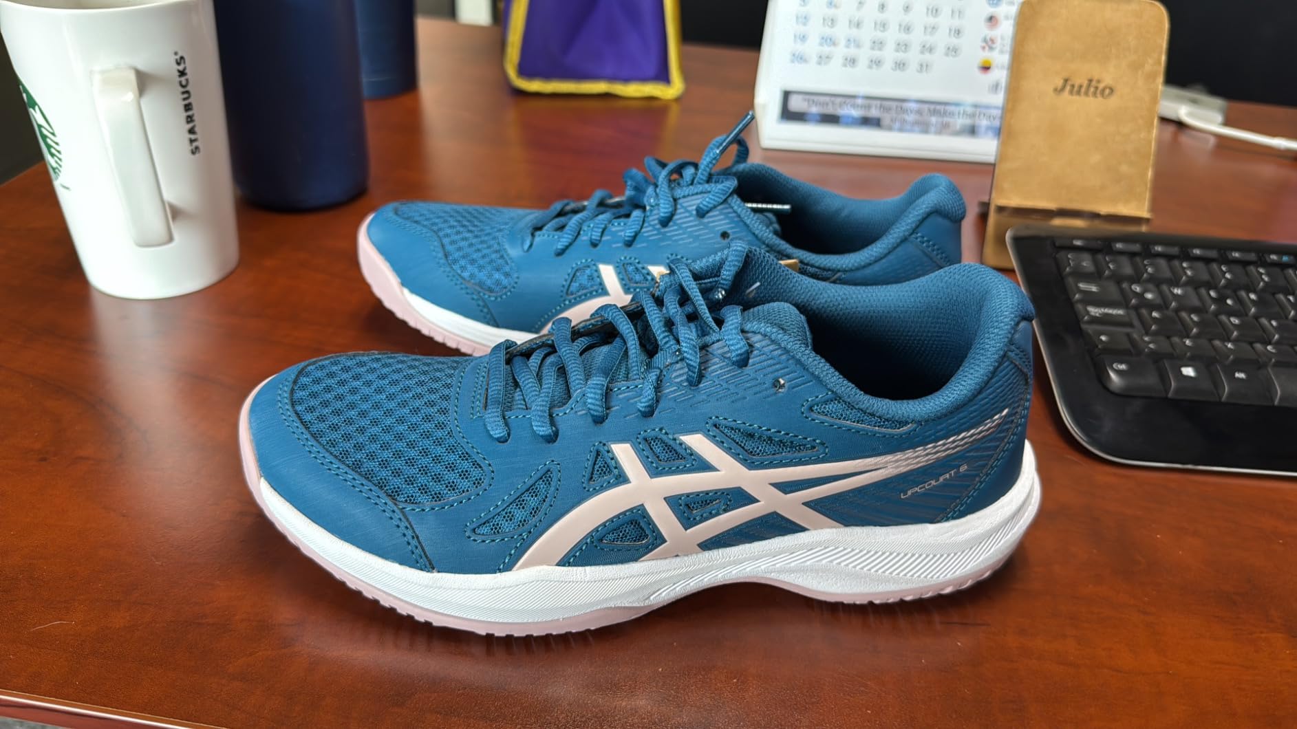 ASICS Upcourt 6 being tested on different court surfaces