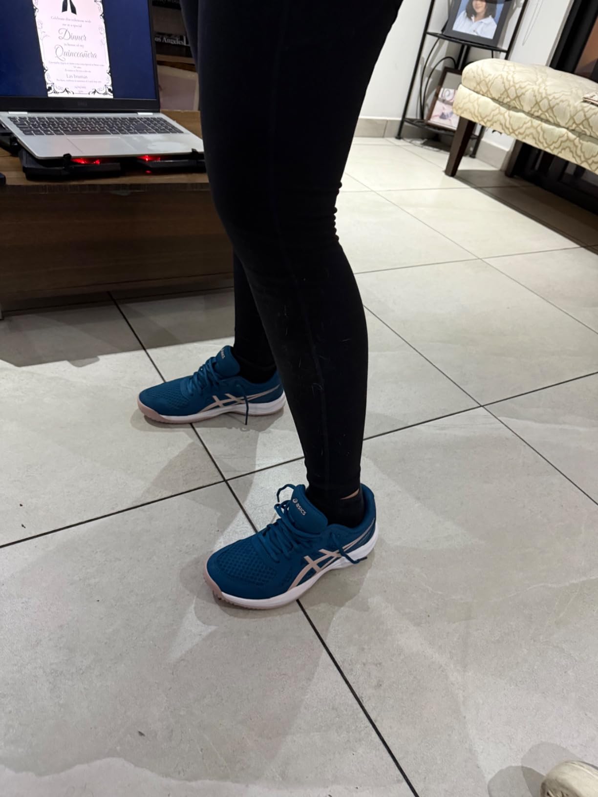 ASICS Upcourt 6 after 6 weeks of testing showing minimal wear