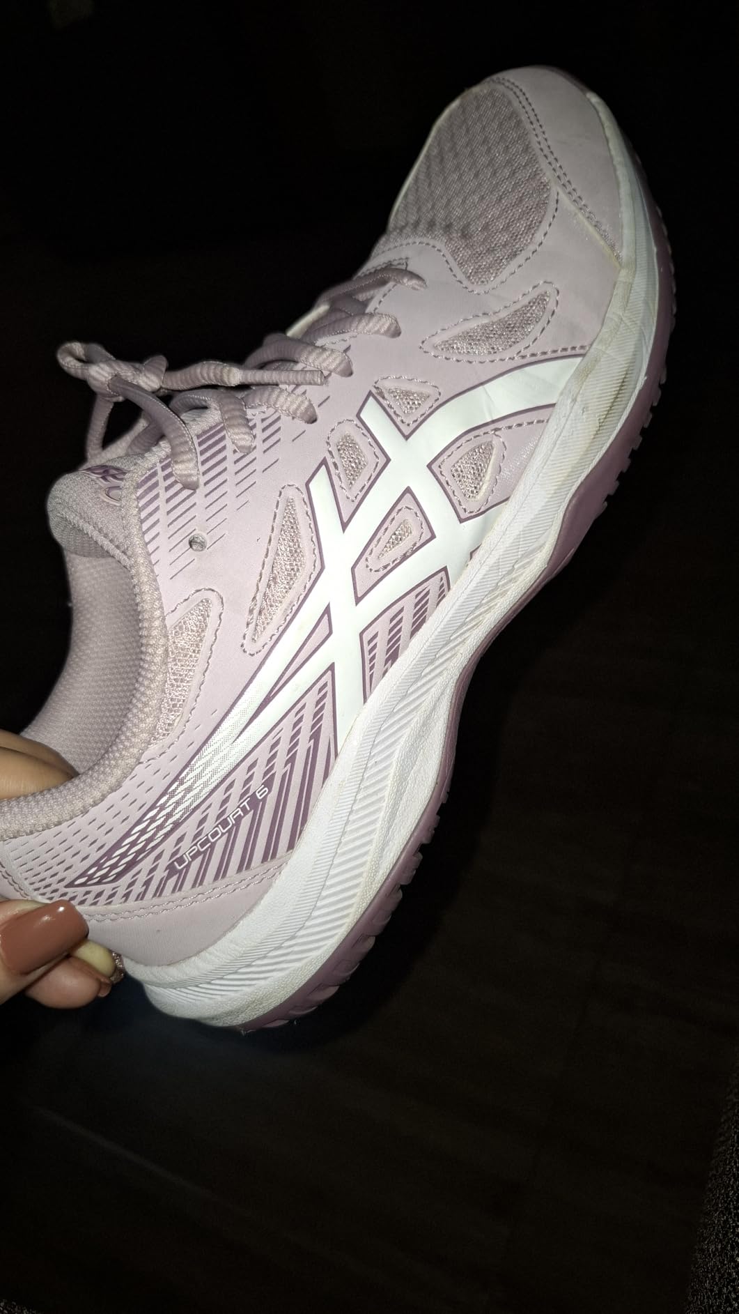 ASICS Upcourt 6 worn during actual volleyball play showing performance
