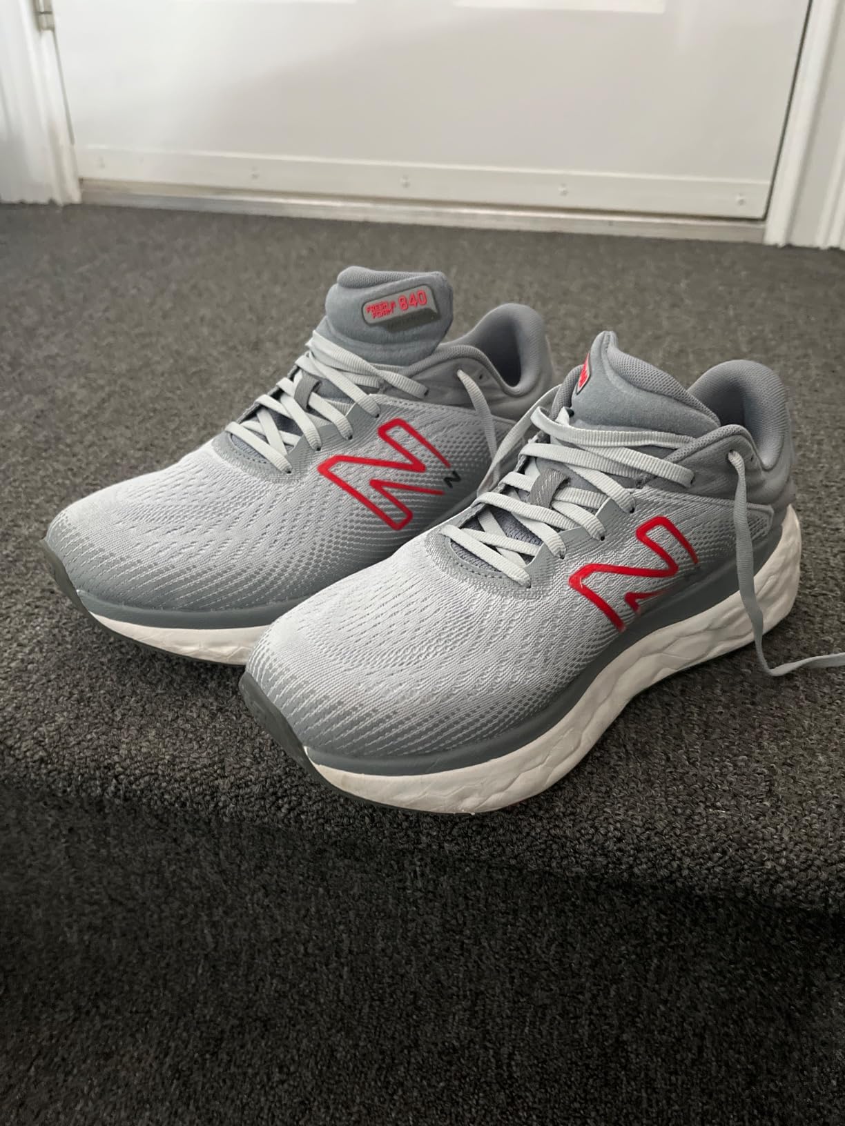 New Balance 840v1 showing synthetic mesh upper construction and Fresh Foam midsole