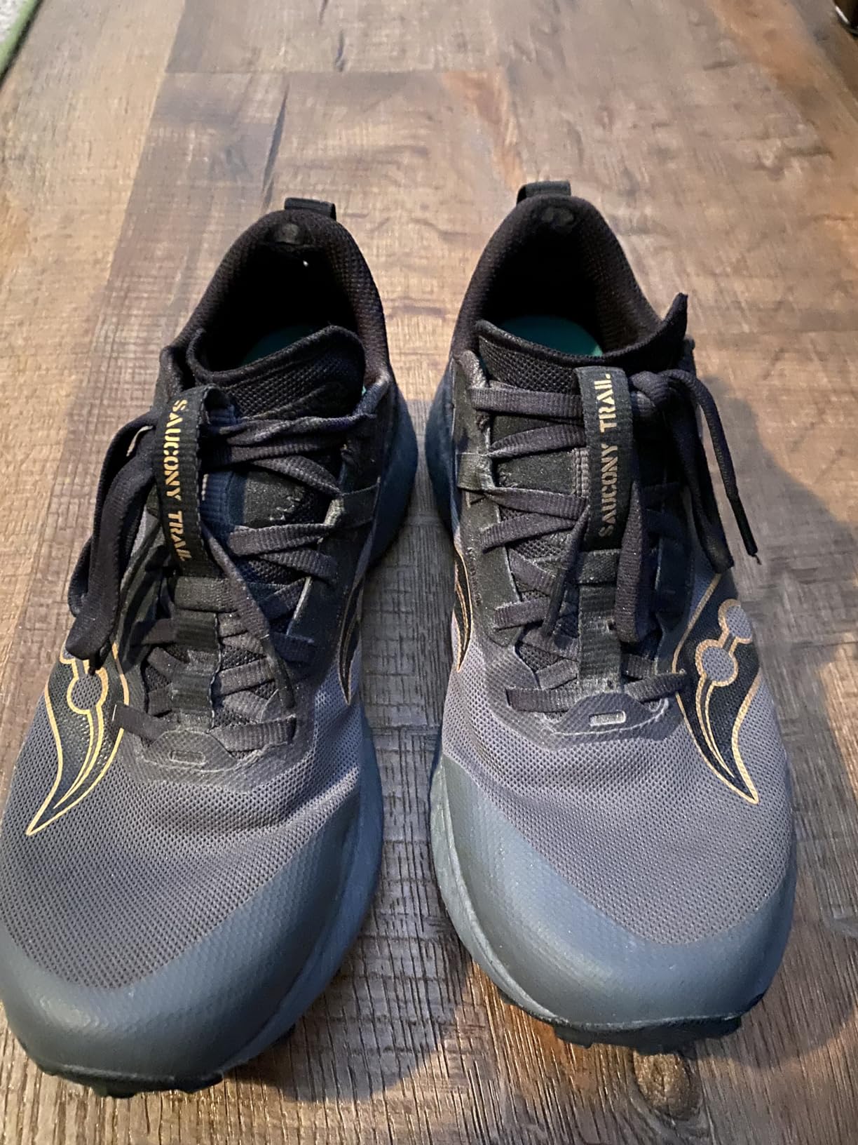 Saucony Endorphin Edge after 600 miles of trail running showing tread wear patterns