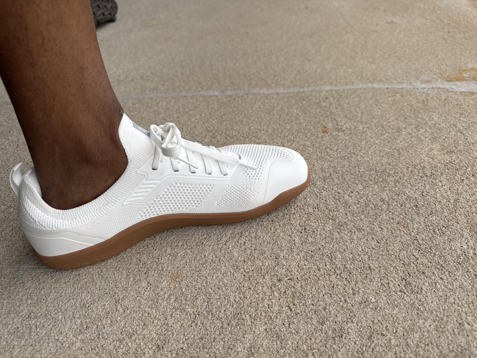 AIRHAS barefoot shoes detailed construction and knit upper design