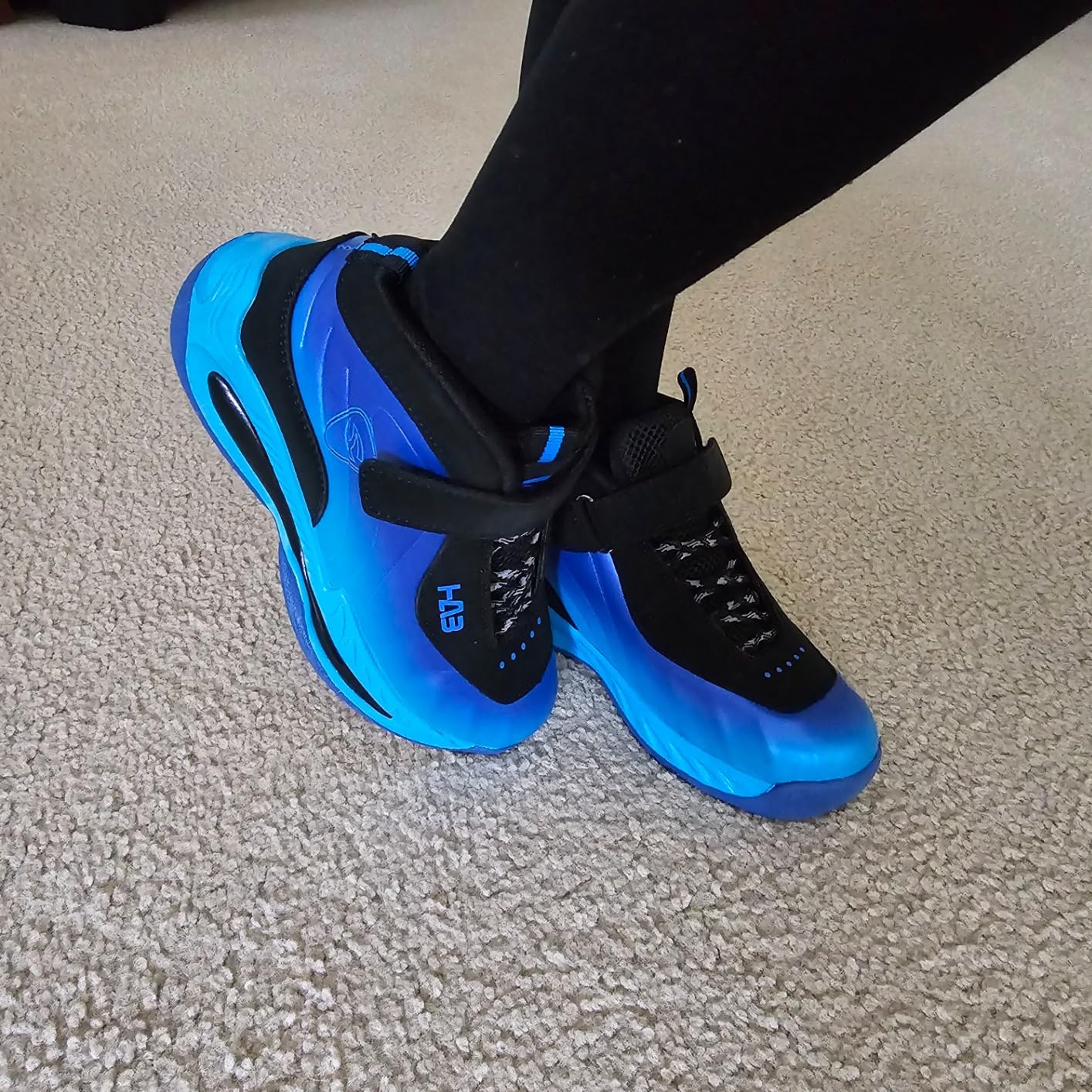 Bright colorful LackBlue kids sneakers showing style appeal and vibrant design options