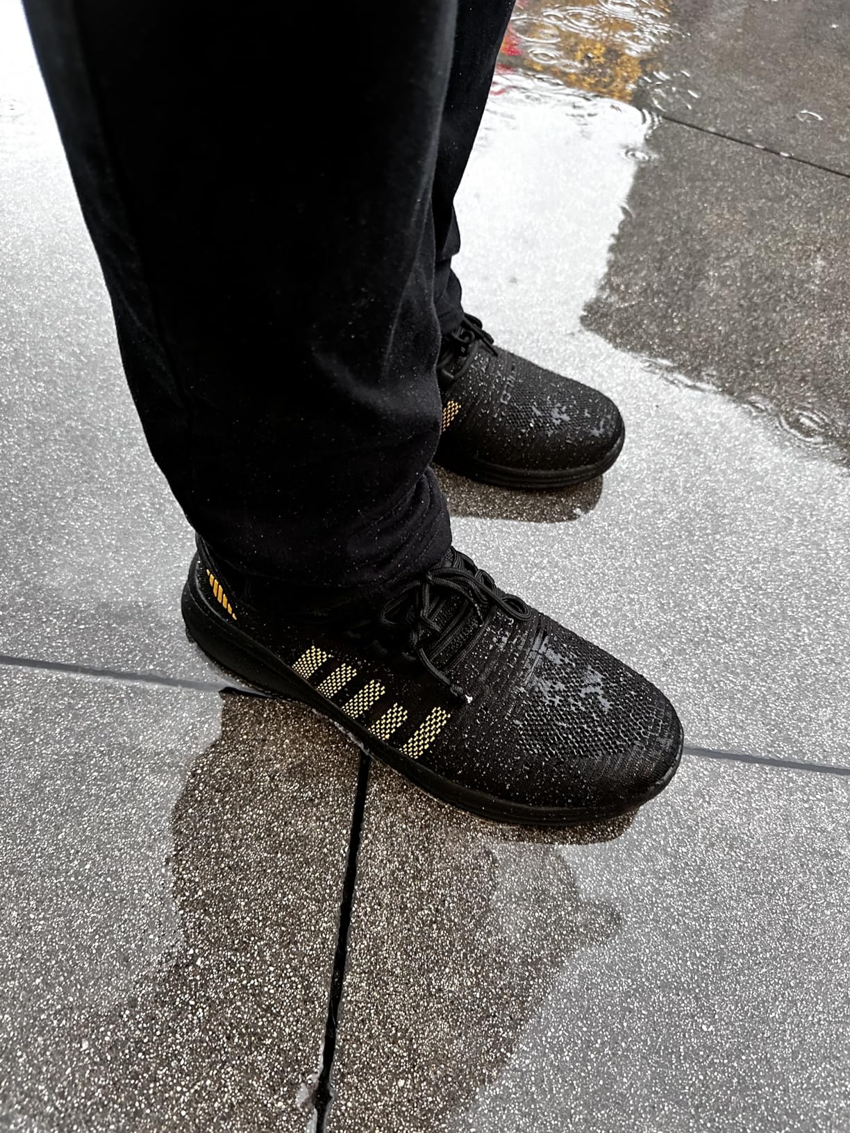 FLOWING PLUME Waterproof Shoes side view showing mesh upper and waterproof design