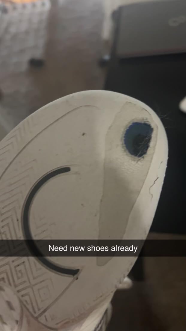 K-Swiss Hypercourt Express 2 tennis shoes showing sole wear pattern after extended use demonstrating durability concerns