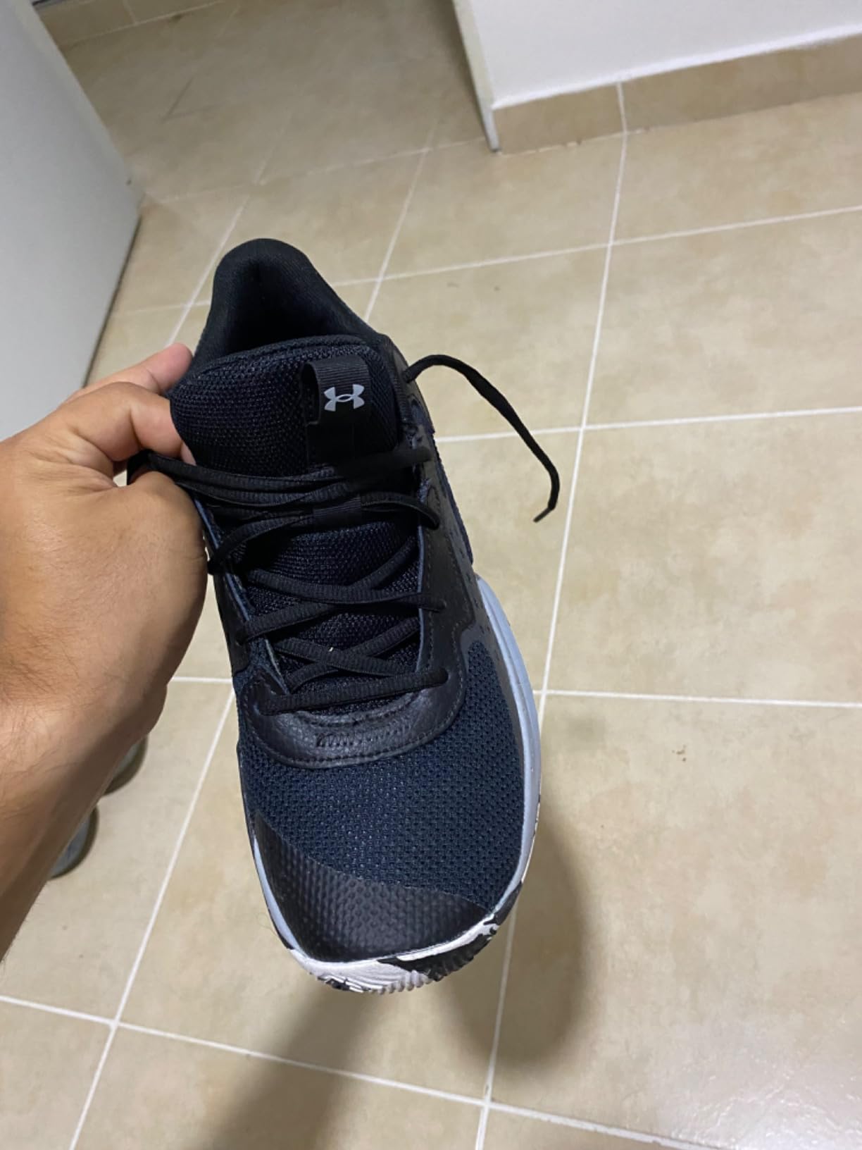 Under Armour Jet 23 basketball shoes showing mixed material upper design and anatomical traction pattern