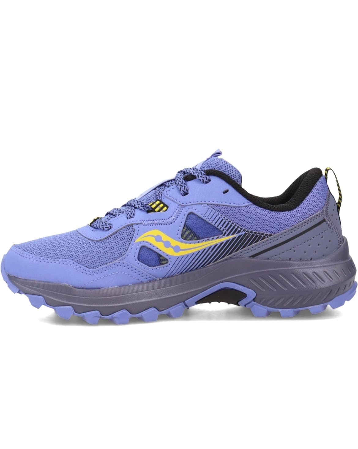 Close-up of Saucony Excursion TR16 showing mesh construction and synthetic overlay details