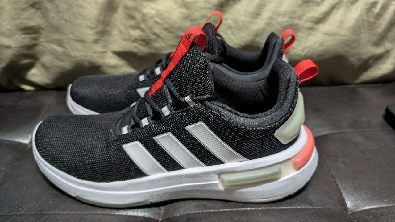 Real-world lifestyle photo of Adidas Racer TR23 being worn in everyday casual setting