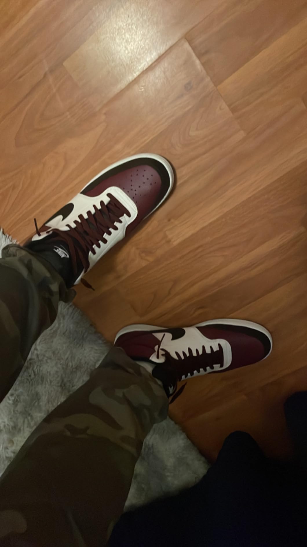 Nike Court Vision Mid showing wear patterns and condition after 6 weeks of testing
