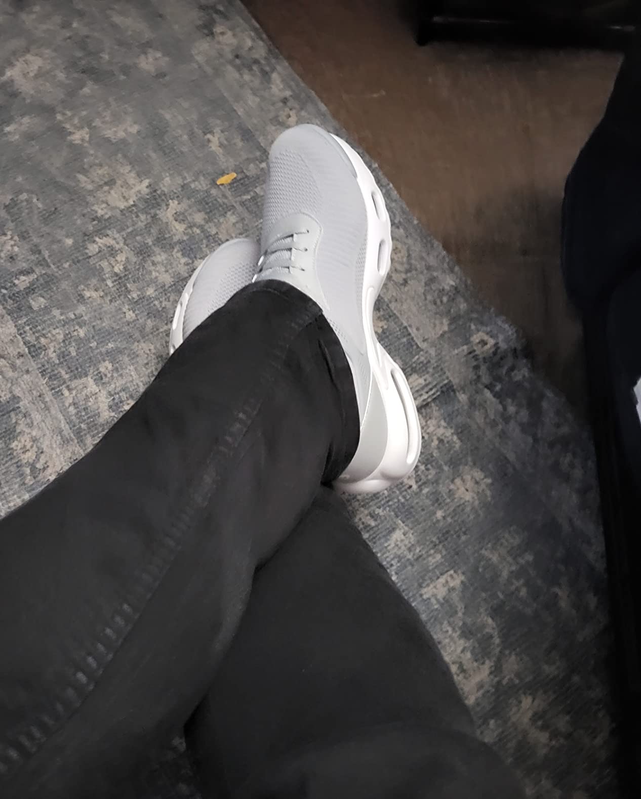 Men's fashion sneakers lifestyle shot showing versatility for work and casual wear