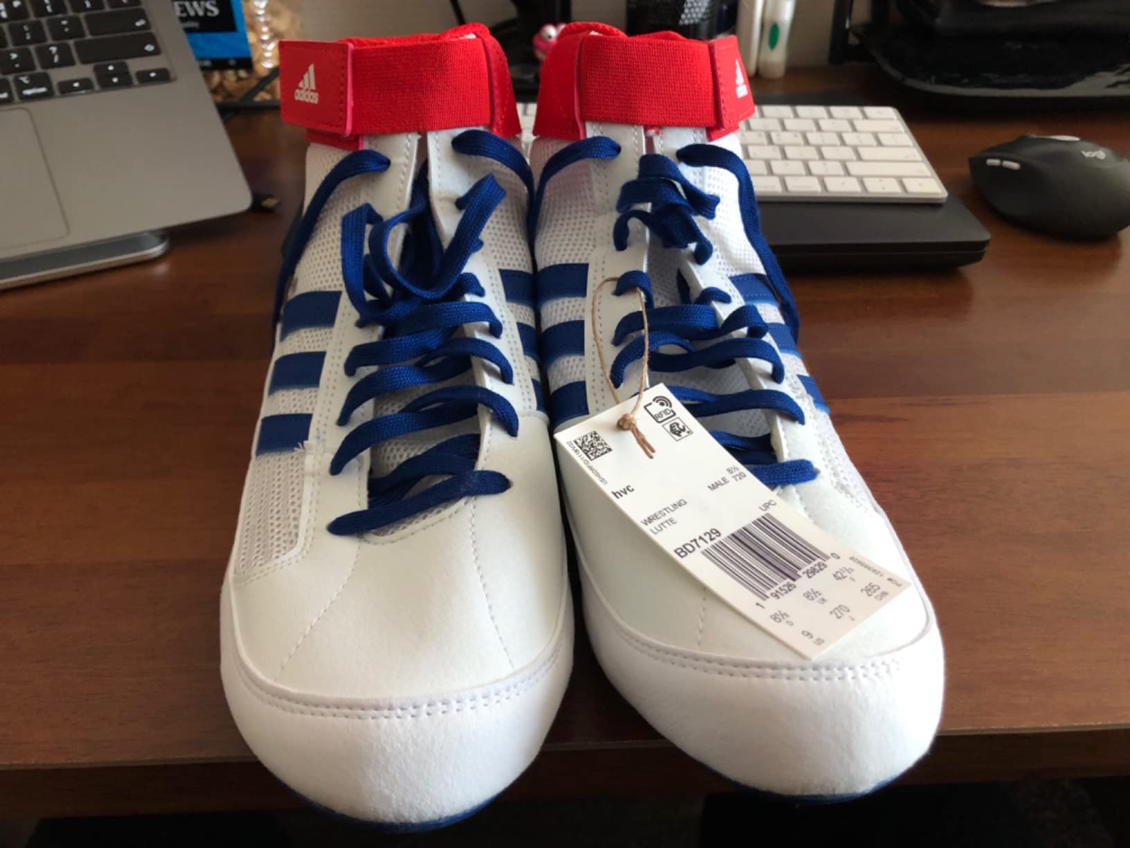 Adidas Youth HVC Wrestling Shoes showing sole separation issue after extended use