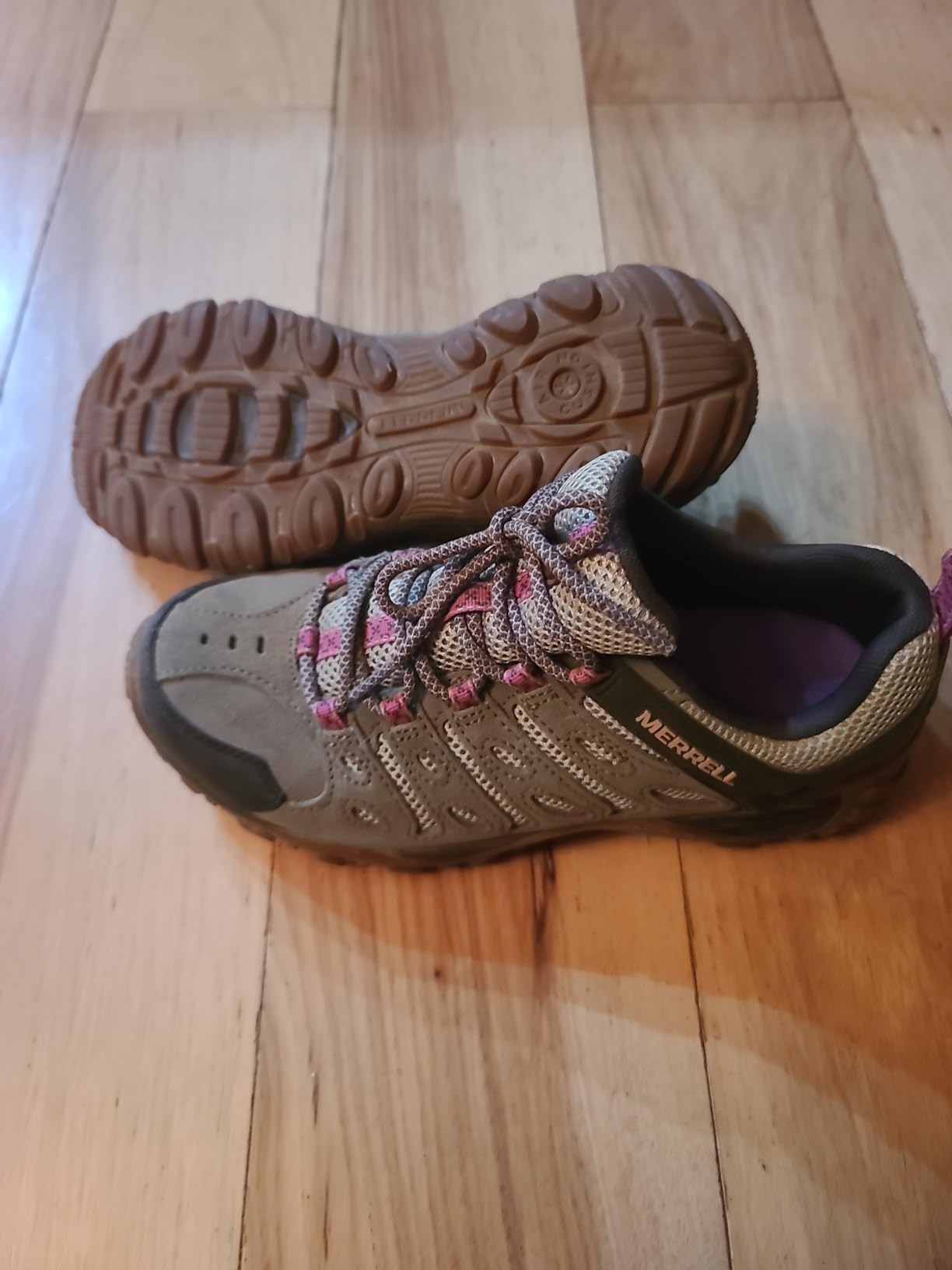 Merrell Women's Crosslander 2 hiking shoes Boulder Peach colorway main view