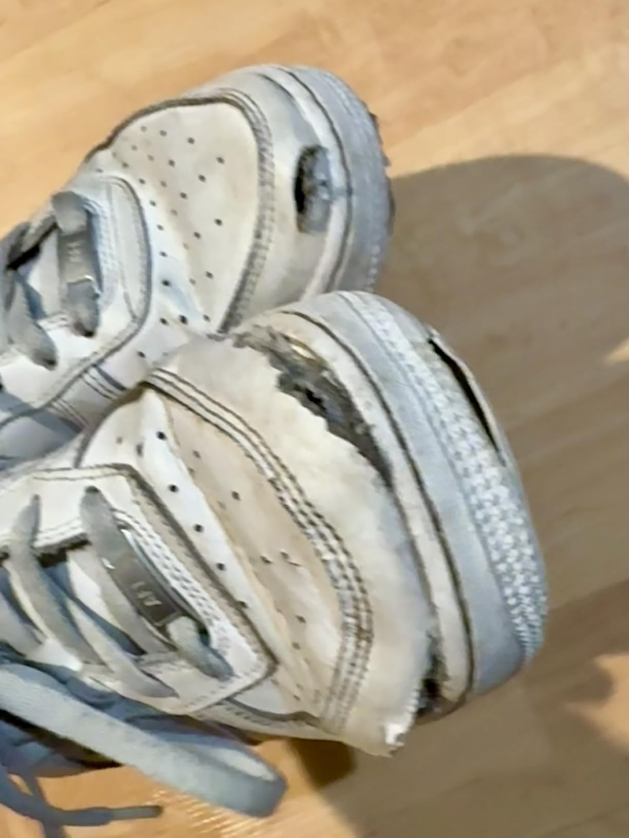 Nike Men's Basketball Shoe white colorway showing classic Air Force 1 design and leather construction