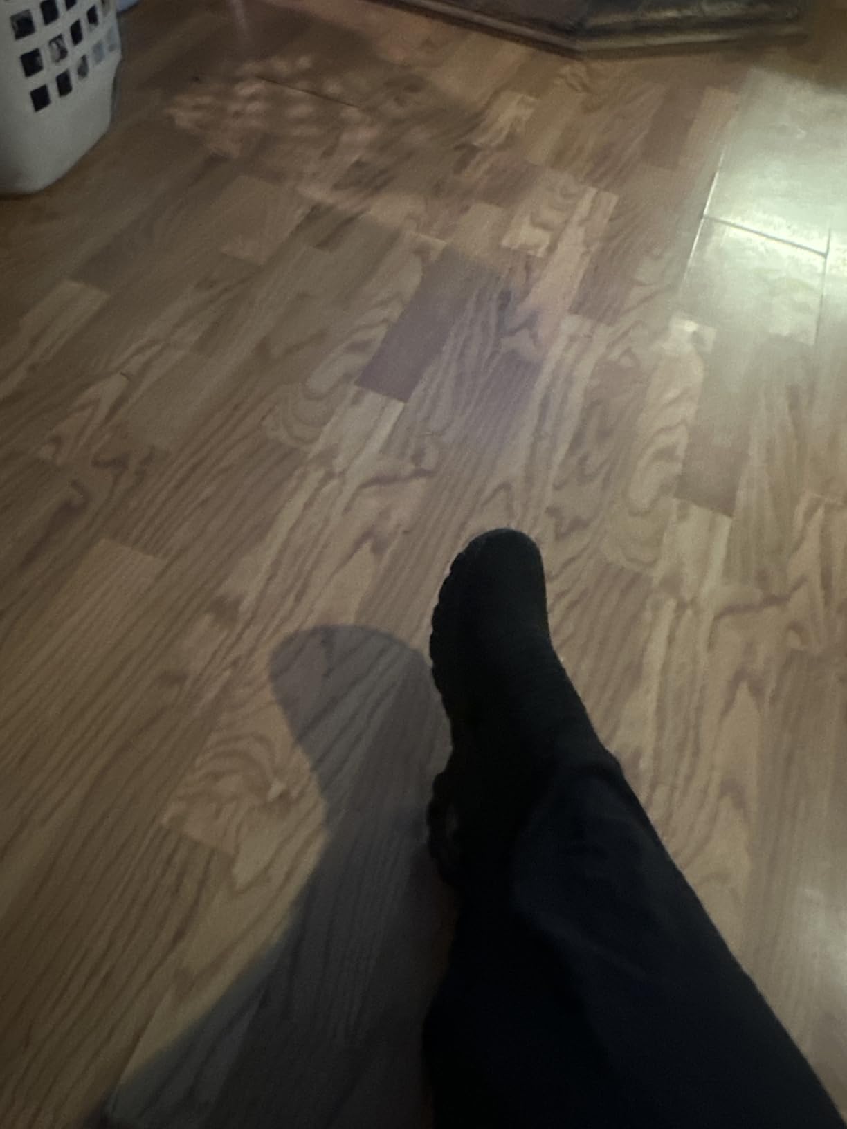 Bottom view of HKR shoe sole showing traction pattern and slip-resistant claims