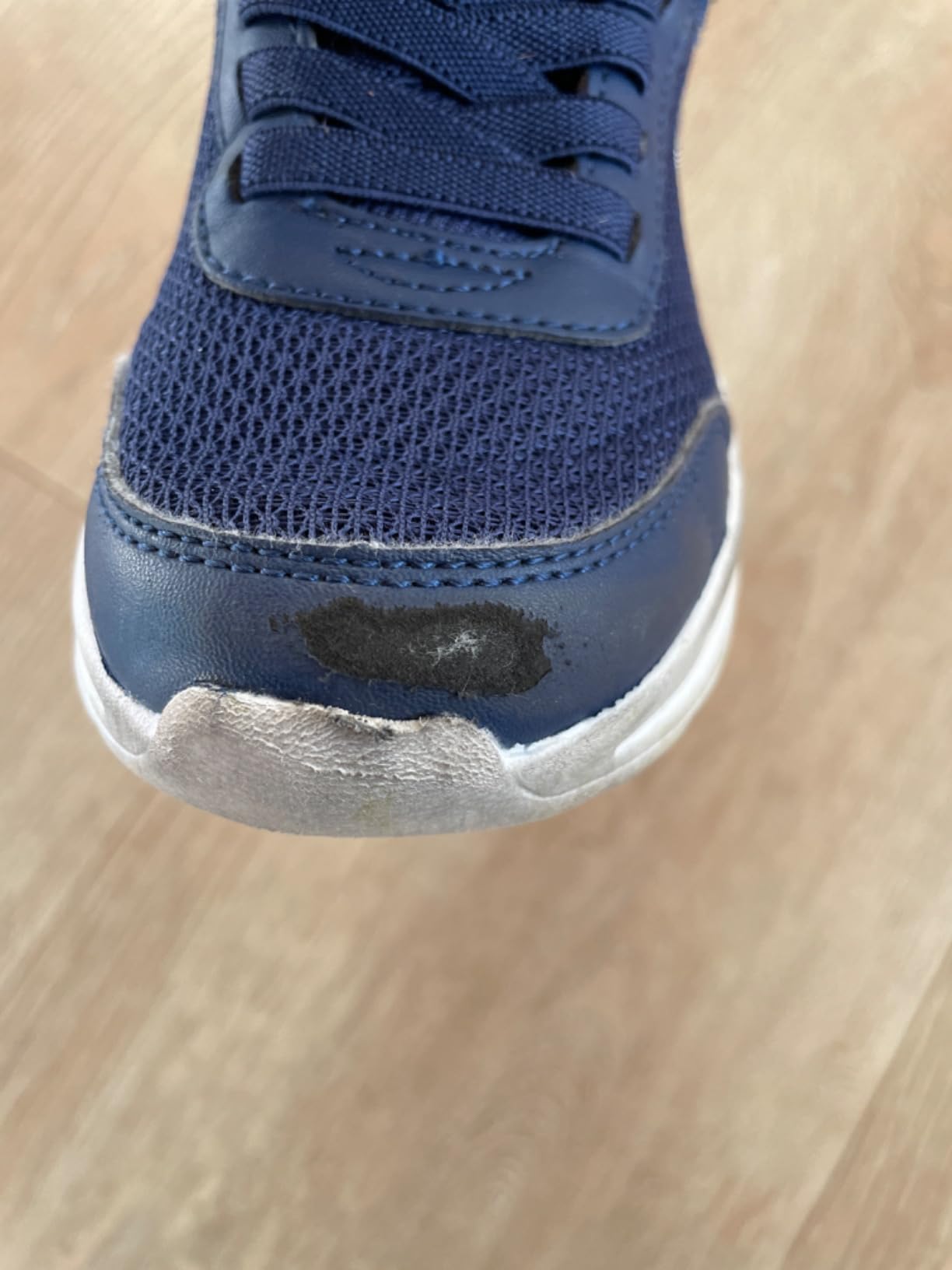 Skechers Dynamatic after several weeks of wear showing normal wear patterns