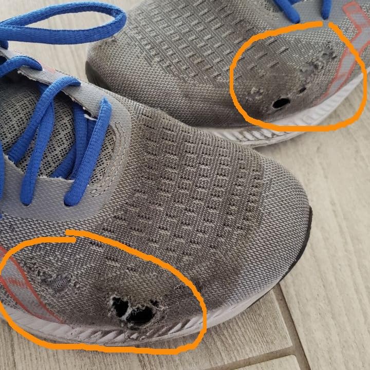 ASICS Gel-Excite 9 technology features showing mesh upper breathability and cushioning system