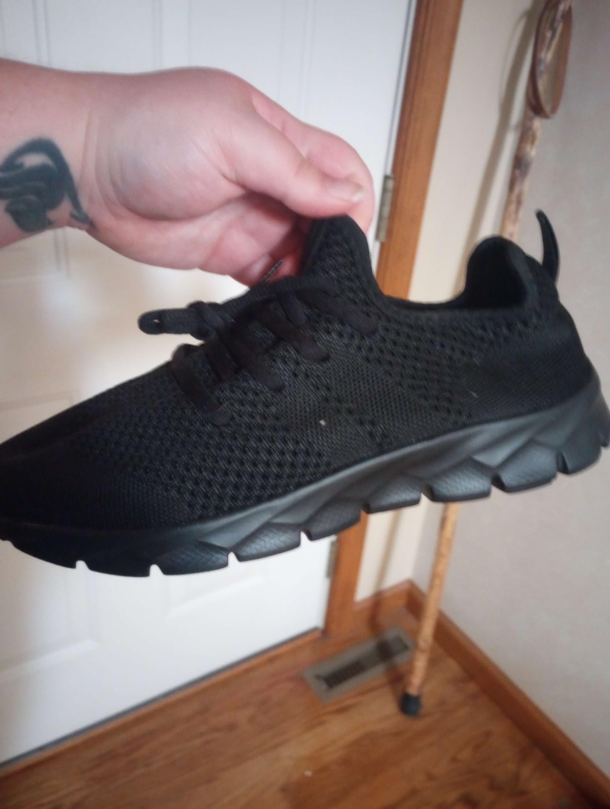Real-world wear photo showing flexibility and lightweight construction