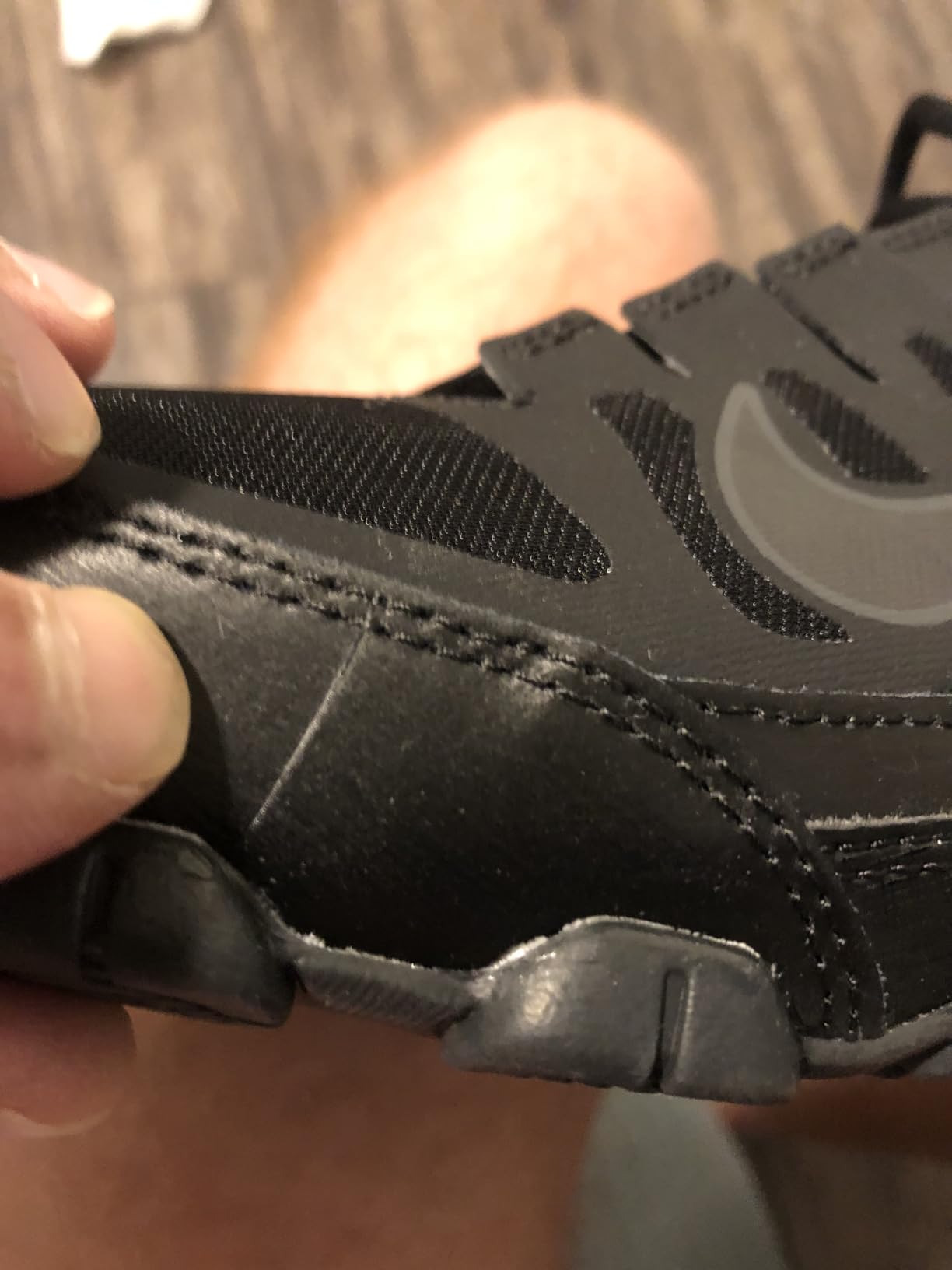 Nike Reax 8 TR showing overall design and fit on foot