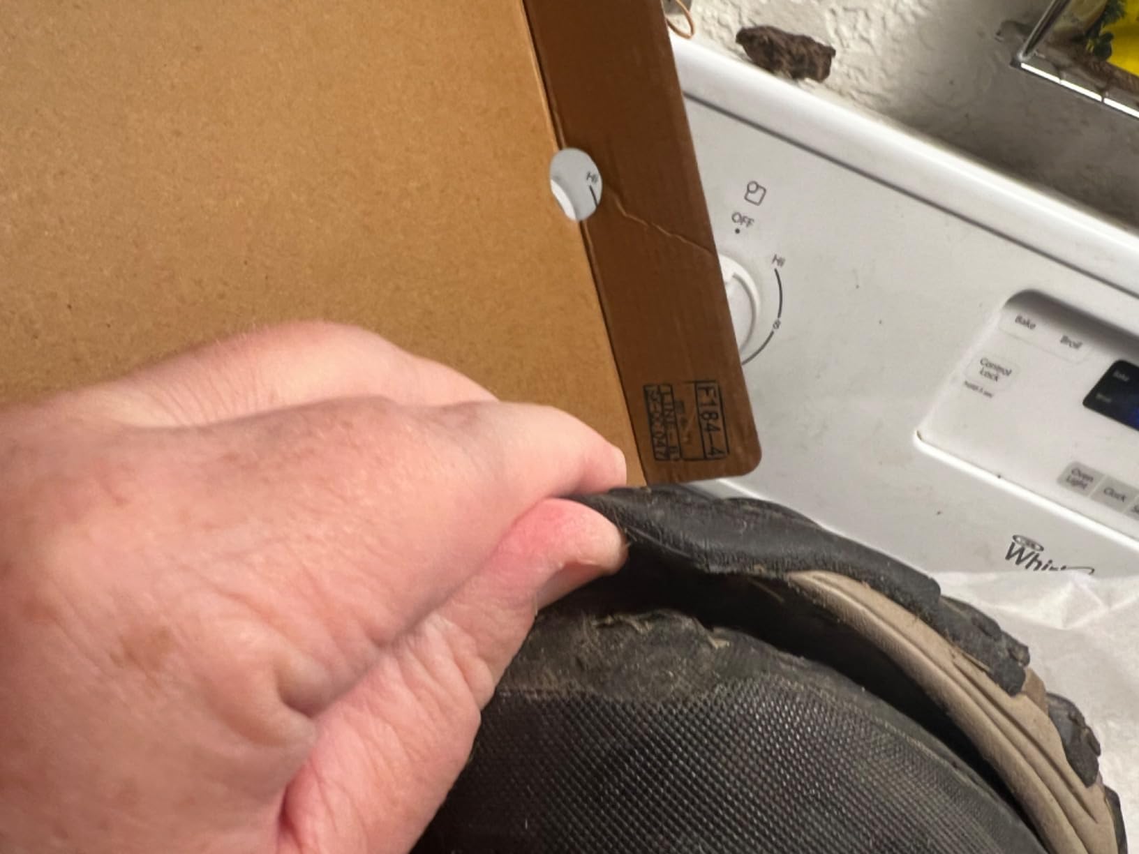 Another example of sole delamination on Skechers hiking shoe showing common durability failure