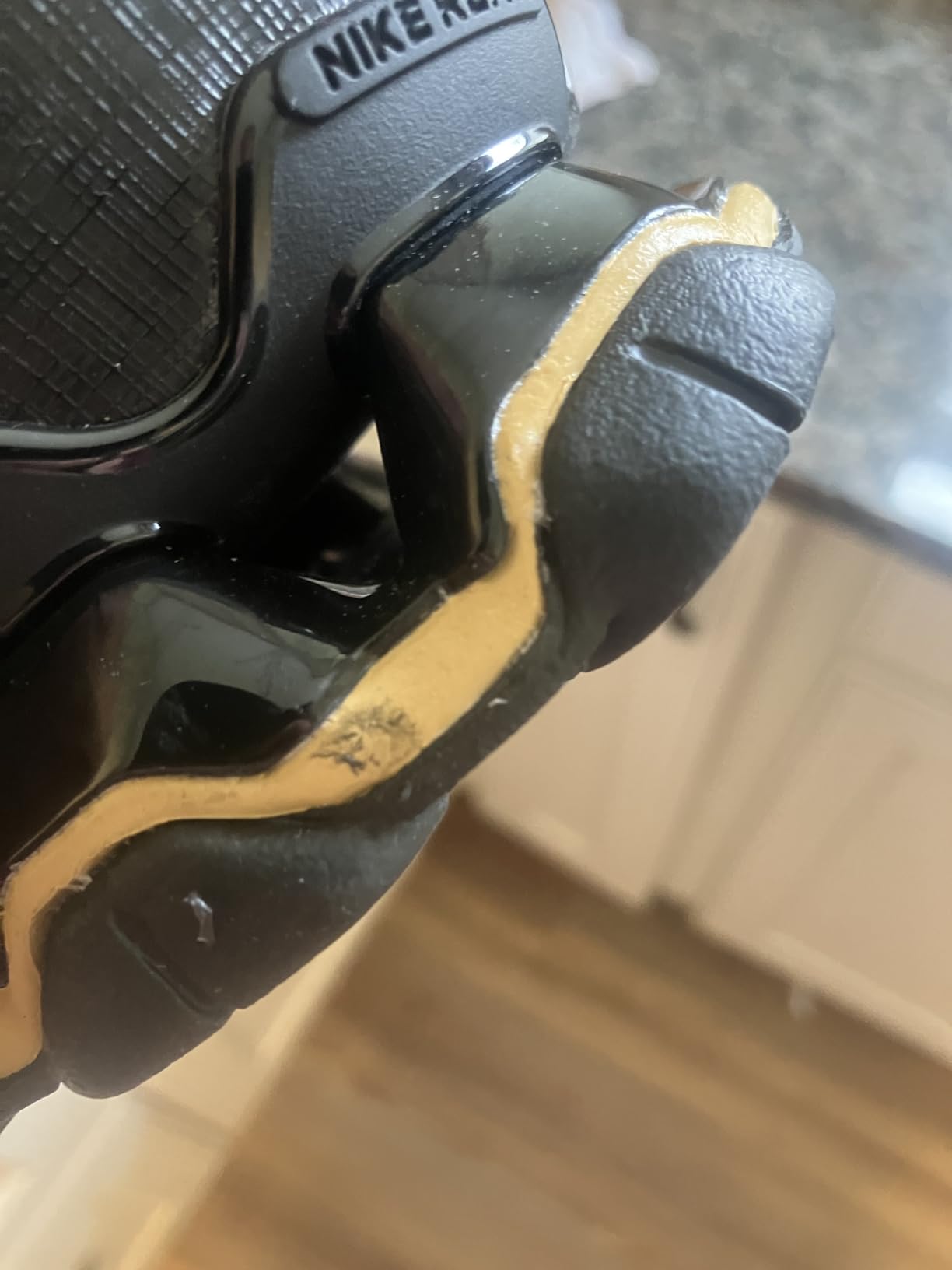 Nike Reax 8 TR showing wear patterns and construction details after extended use