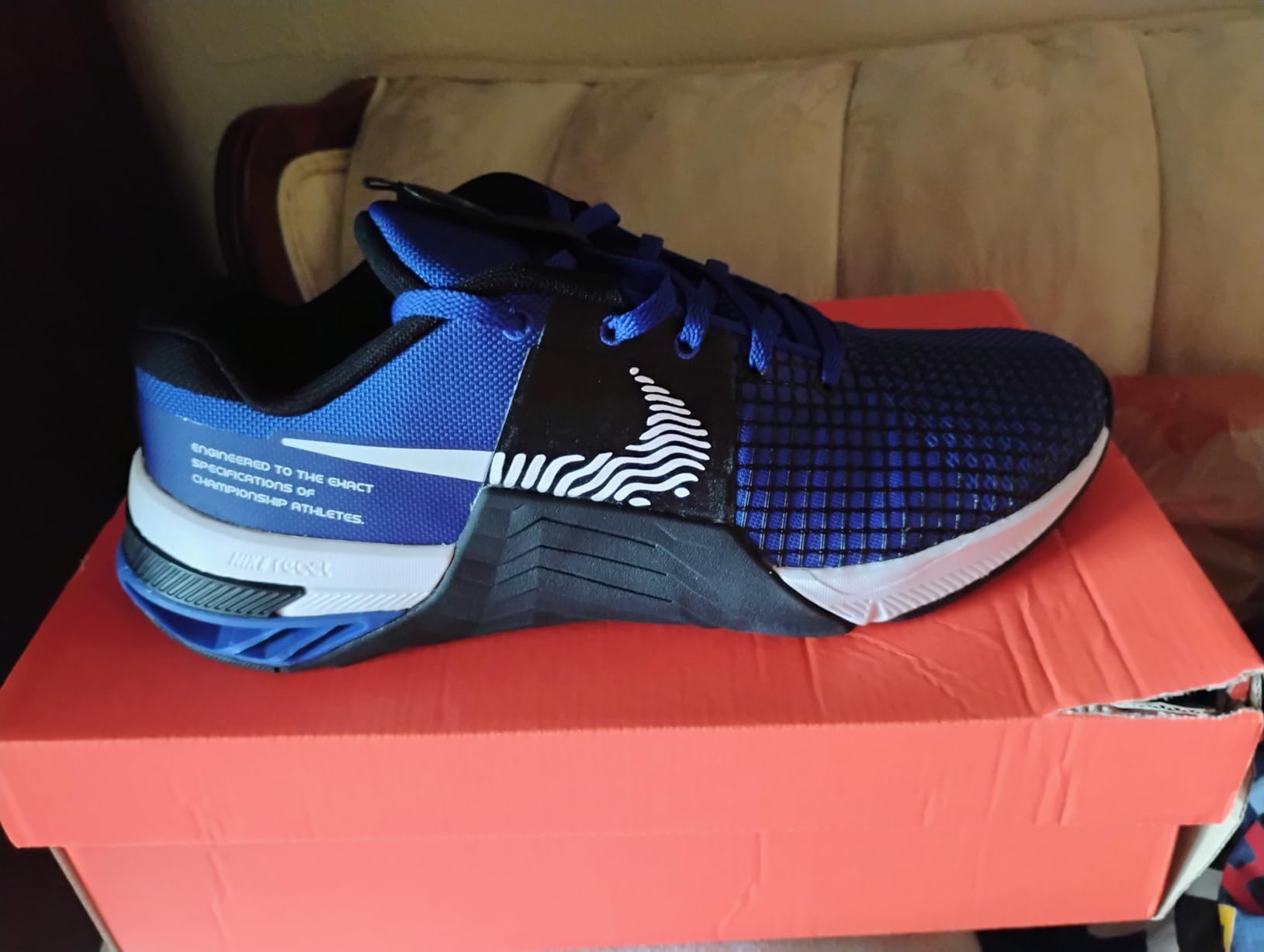 Nike Metcon 8 showing sole pattern and wear characteristics after extended use