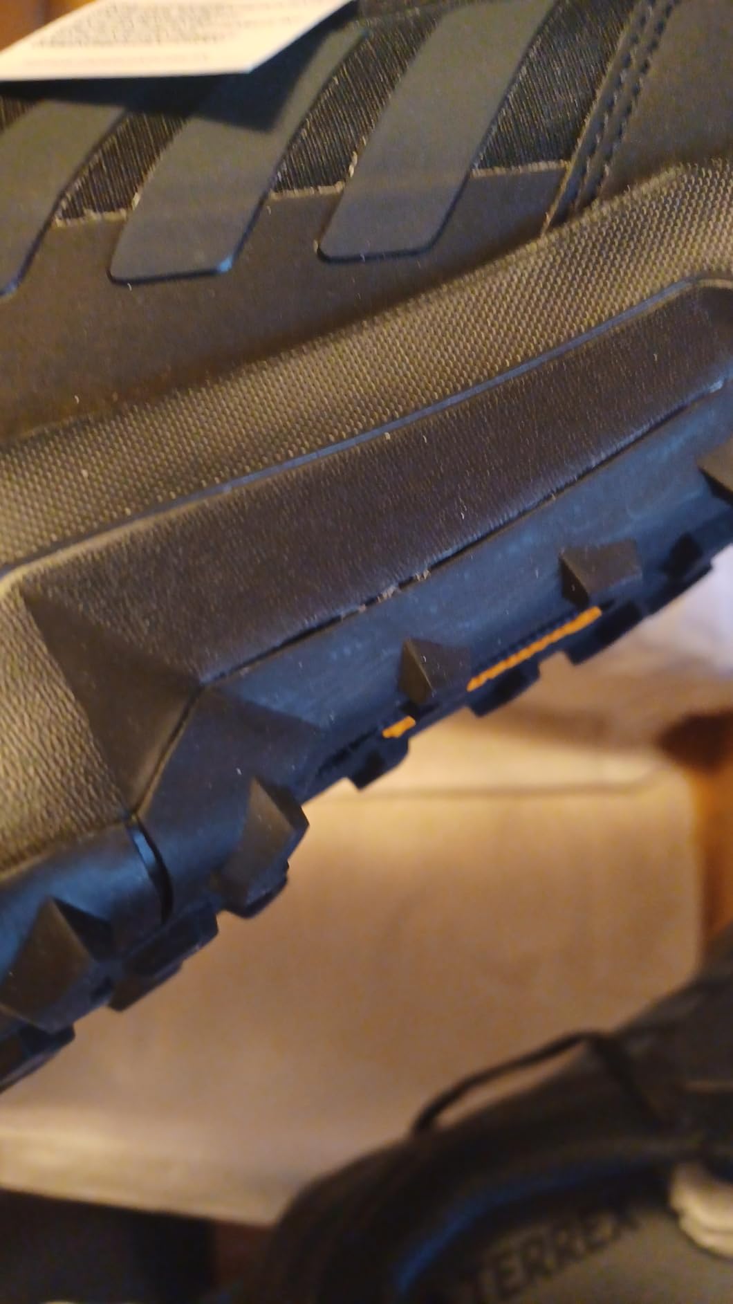 Full product view of Adidas Terrex AX4 Gore-Tex hiking sneaker showing overall design and proportions