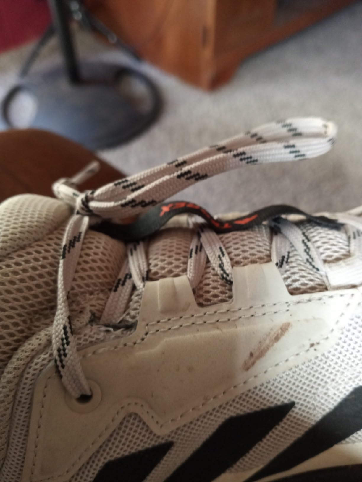 Trail testing of adidas Terrex Anylander showing minimal wear after extended use on rocky terrain