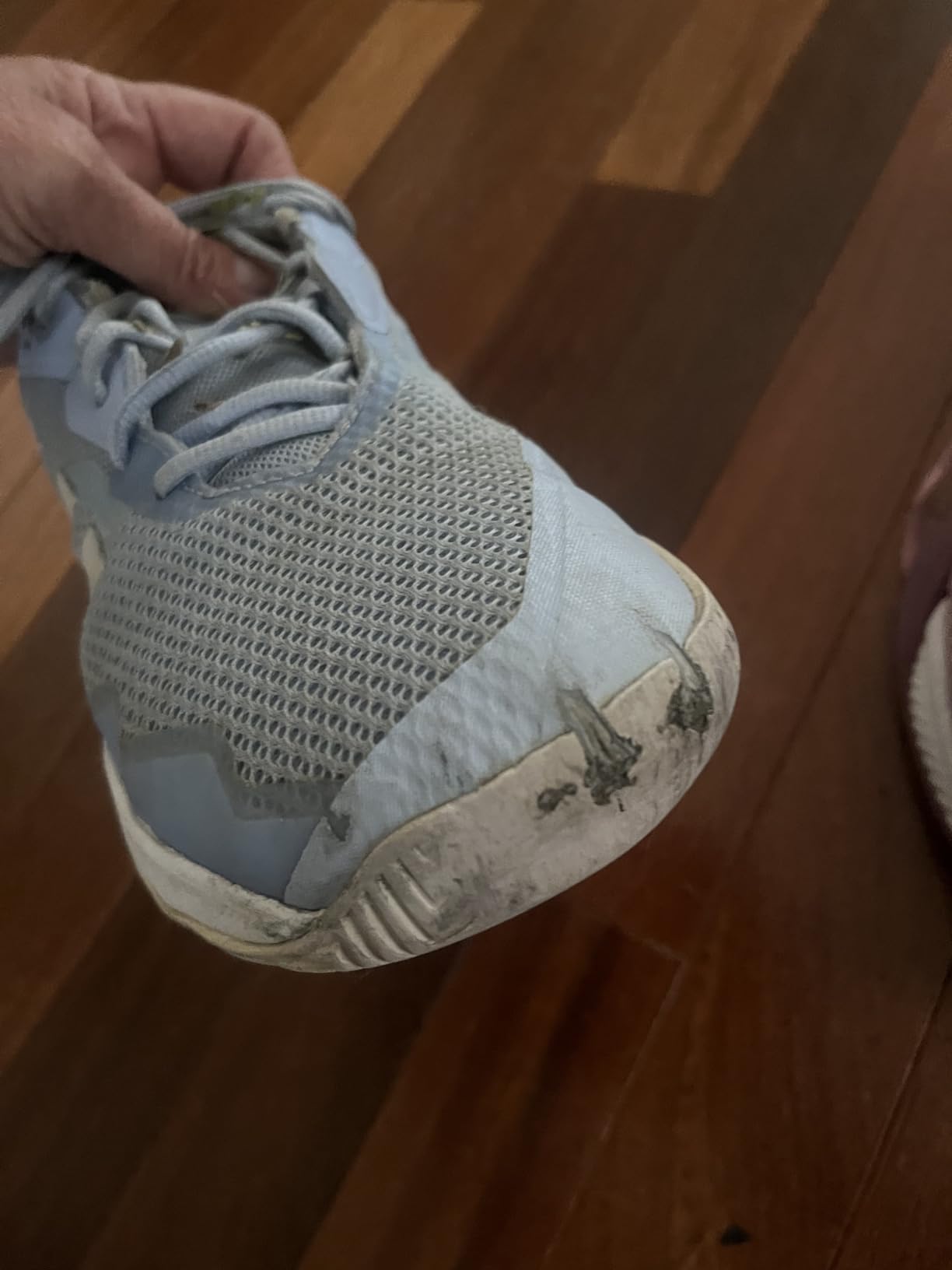 K-Swiss tennis shoe sole pattern detail showing Aosta 7.0 rubber compound and traction design