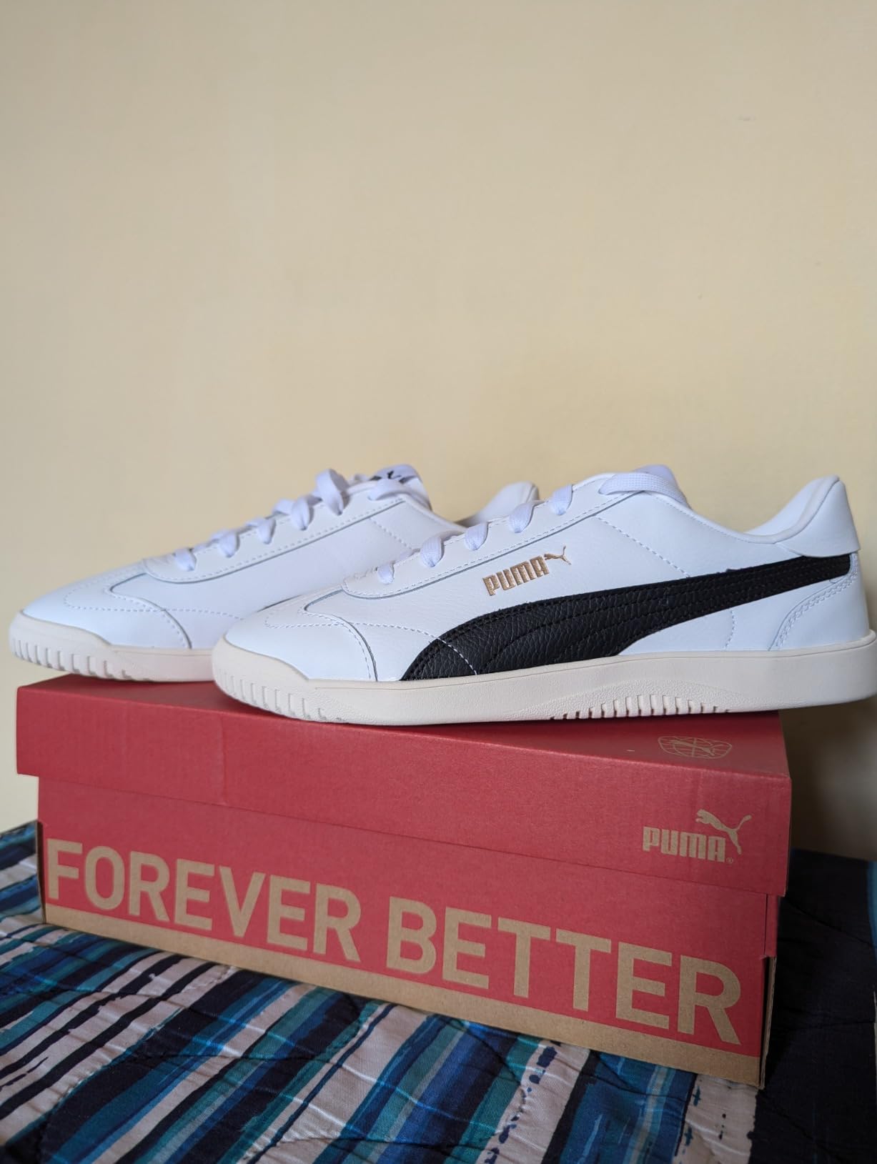 PUMA Club 5v5 sole showing SoftFoam+ technology and rubber outsole pattern
