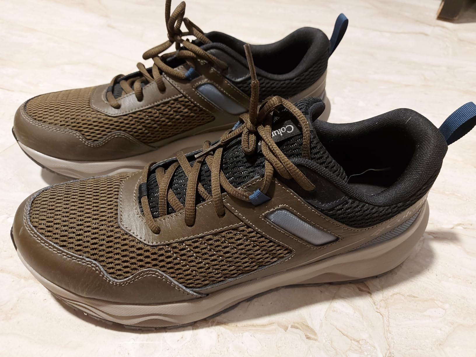 Columbia Men's Plateau hiking shoe showing wear patterns after extended testing