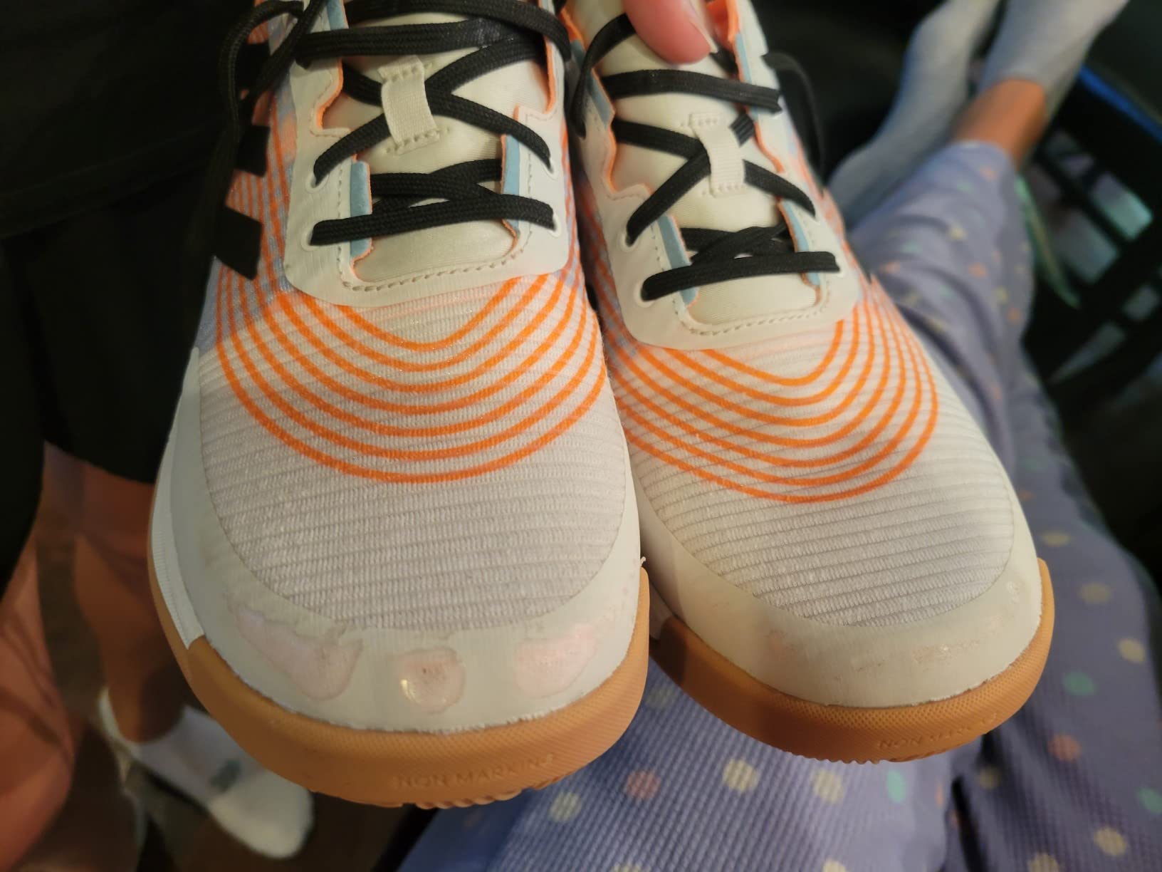 Adidas Crazyflight durability issue showing toe peeling after minimal use demonstrating quality control problems