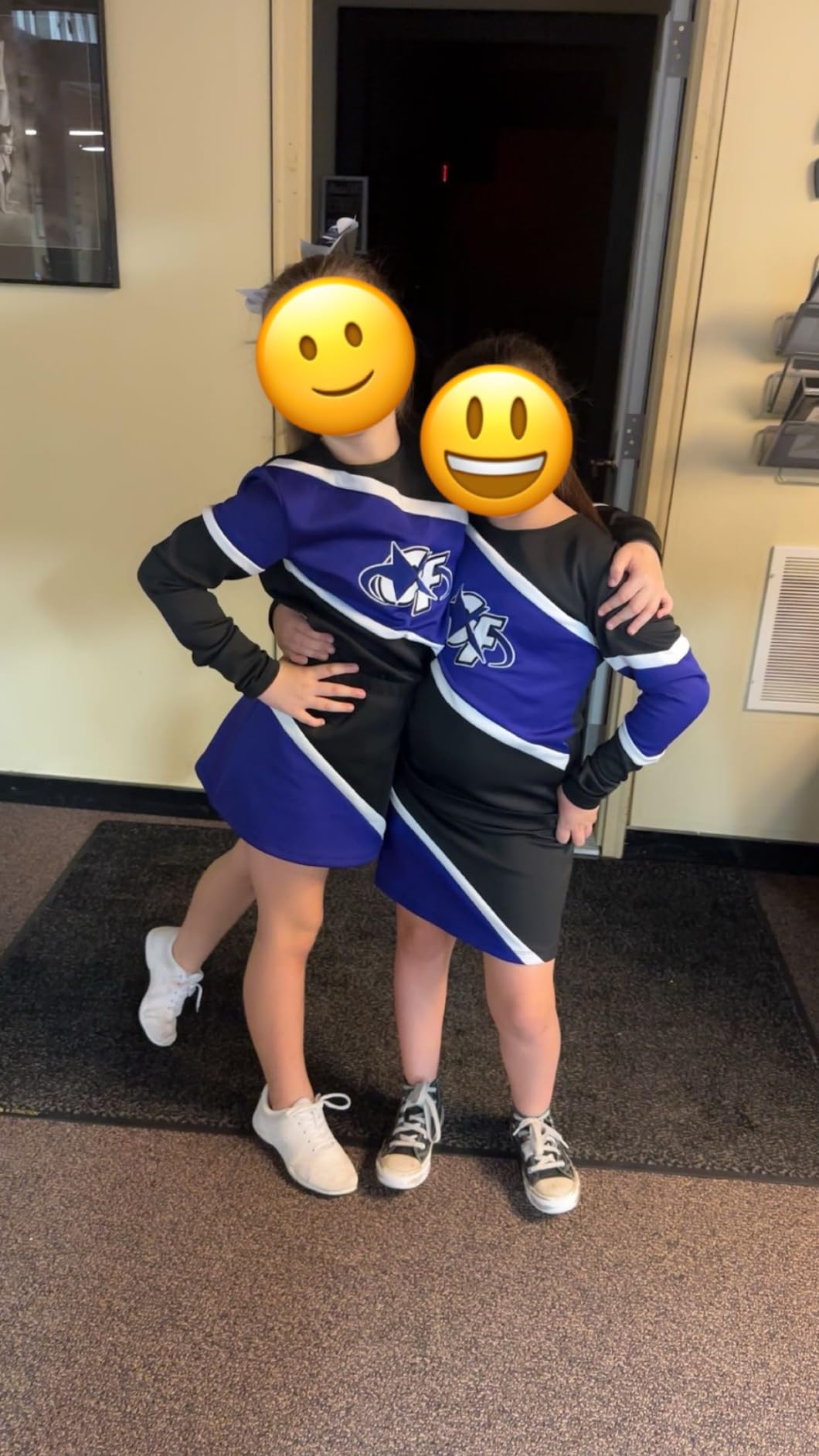 LANDHIKER cheer shoes in action showing slip-resistant performance during cheerleading practice