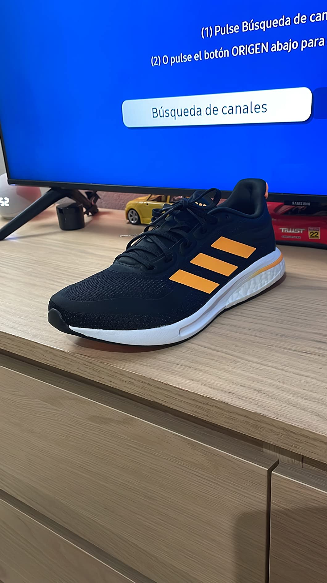 Adidas Supernova performance testing showing wear patterns after extended use