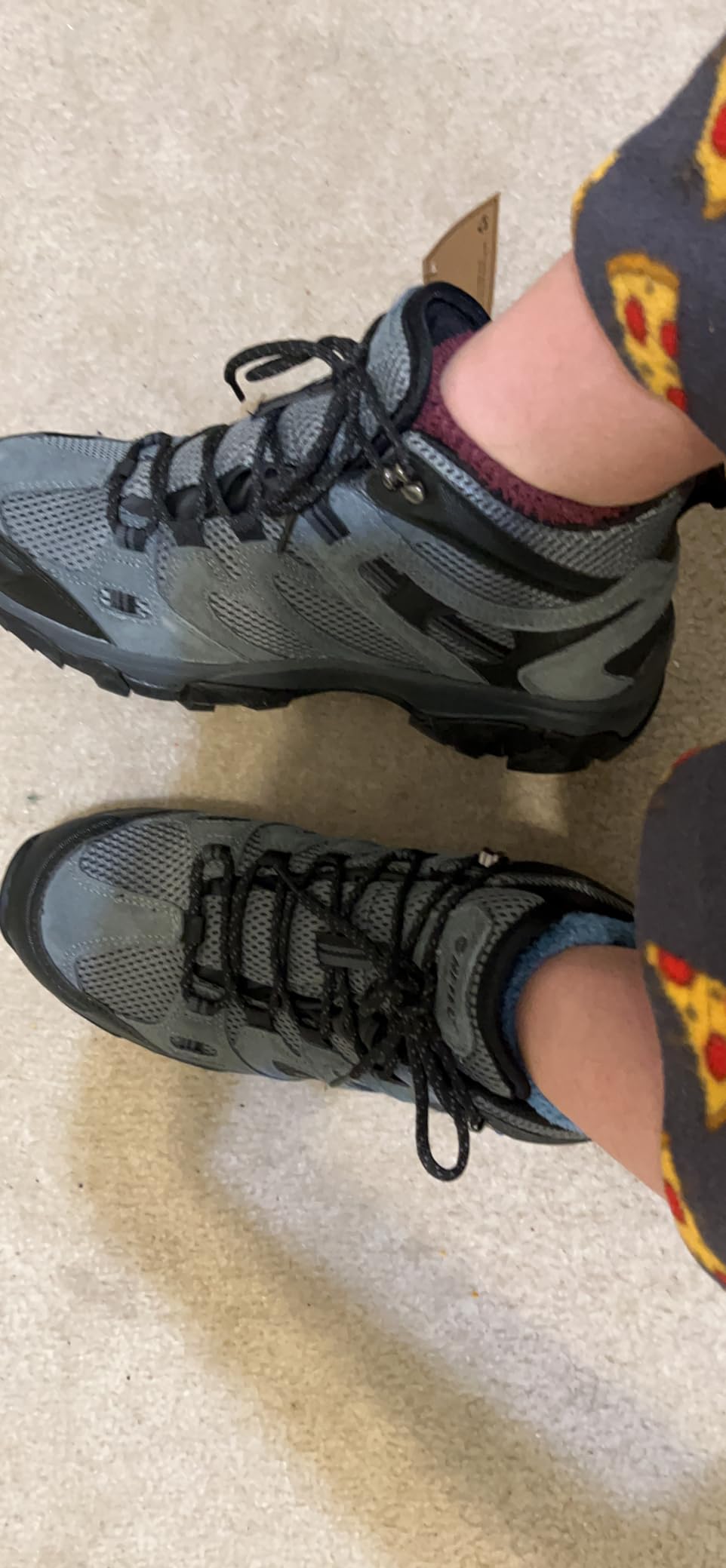 HI-TEC Ravus WP boots in outdoor trail setting showing real-world use