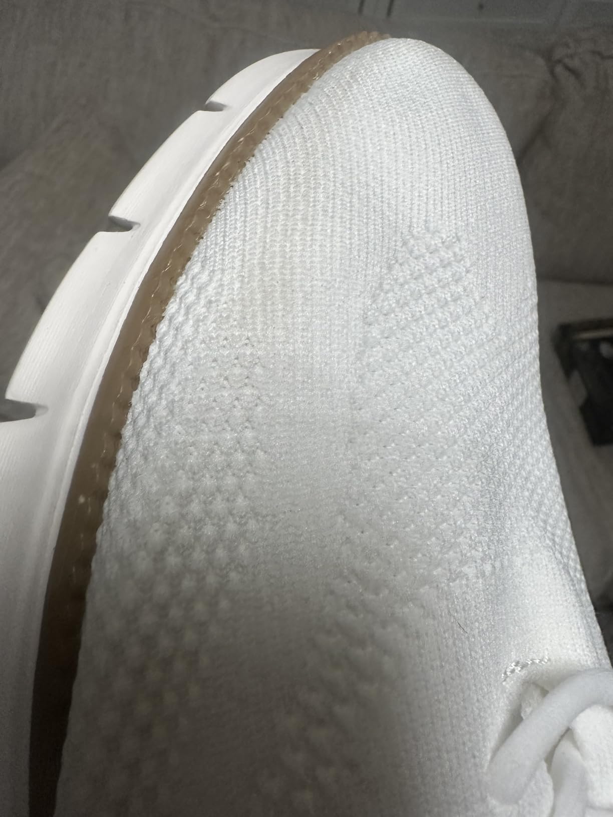 Men's casual dress shoes showing wear patterns after extended testing