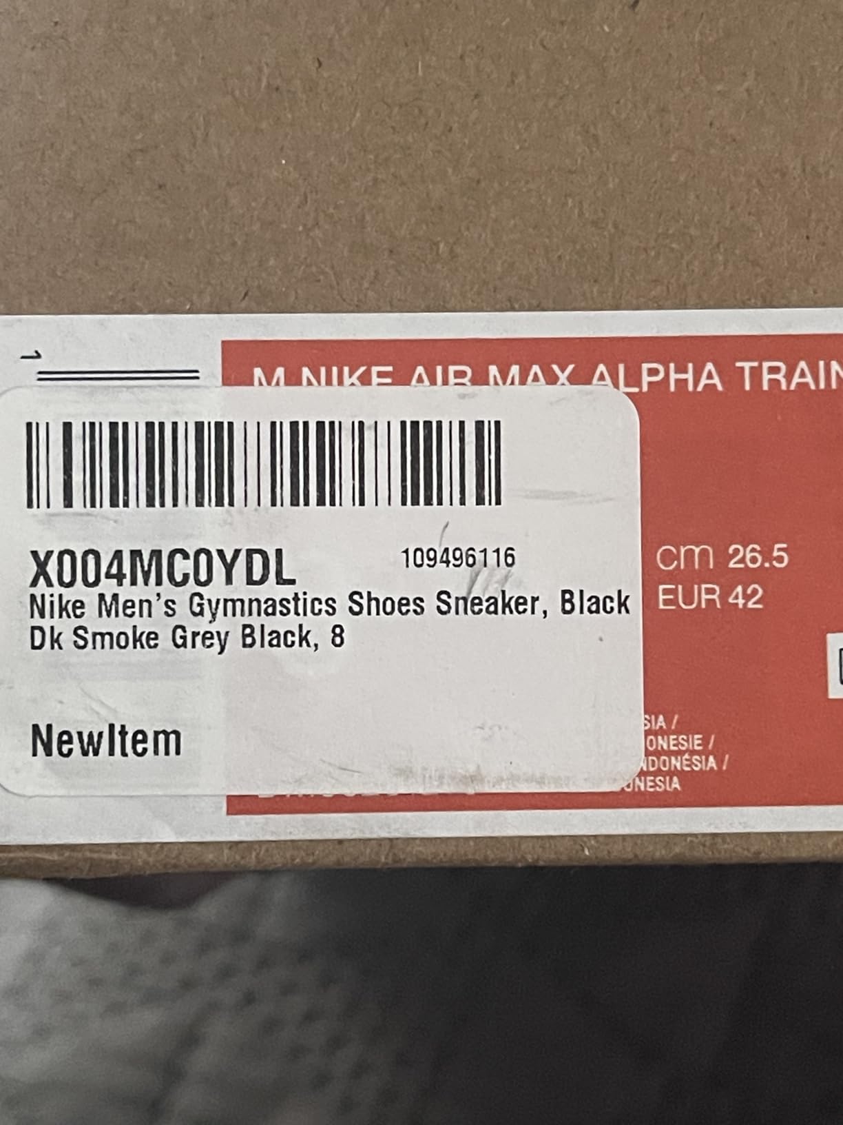 Nike Air Max Alpha Trainer 5 showing wear patterns after 6 weeks of training use