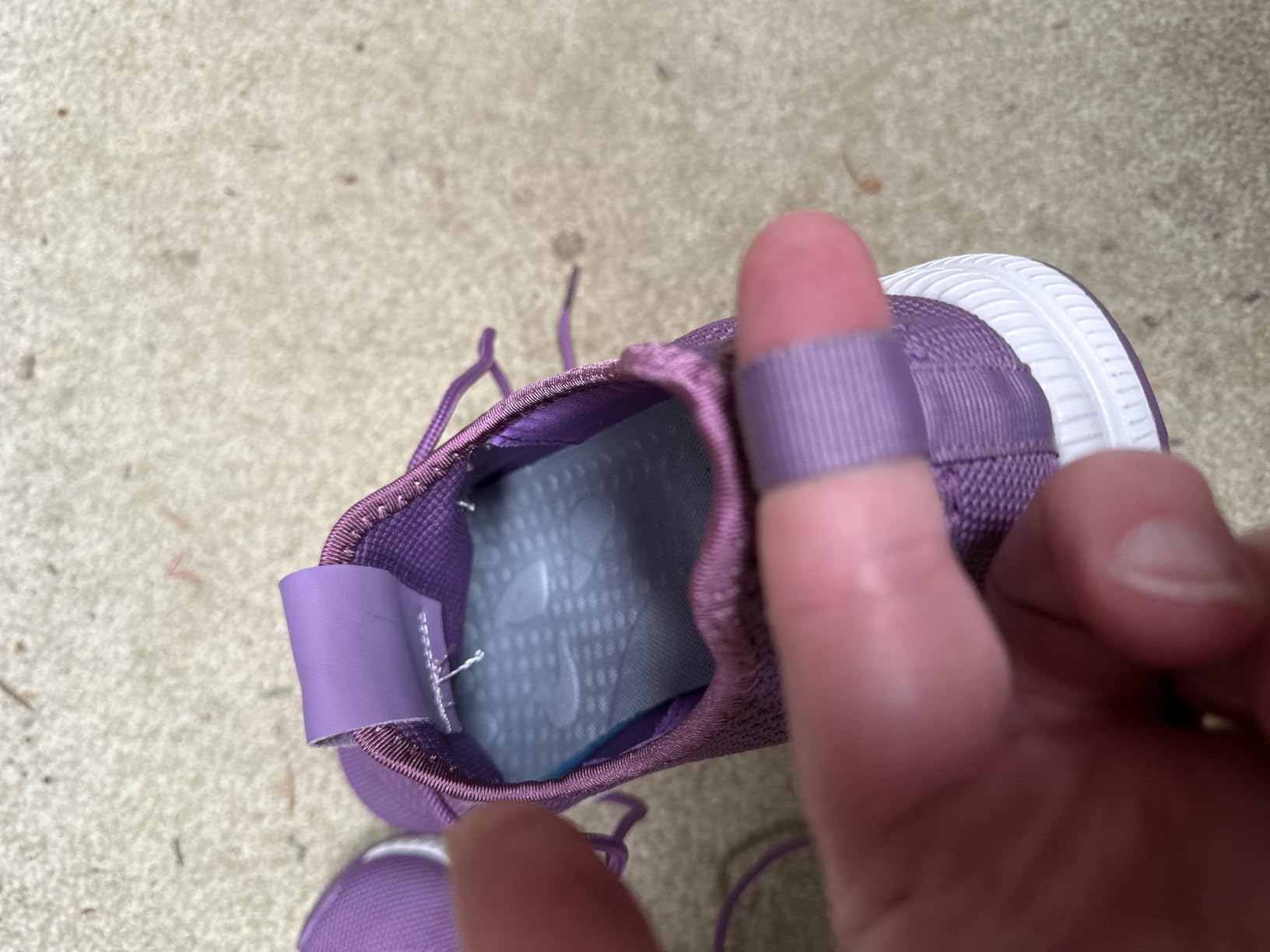 ZOVE shoes showing pull-on design with heel and front loops for easy entry