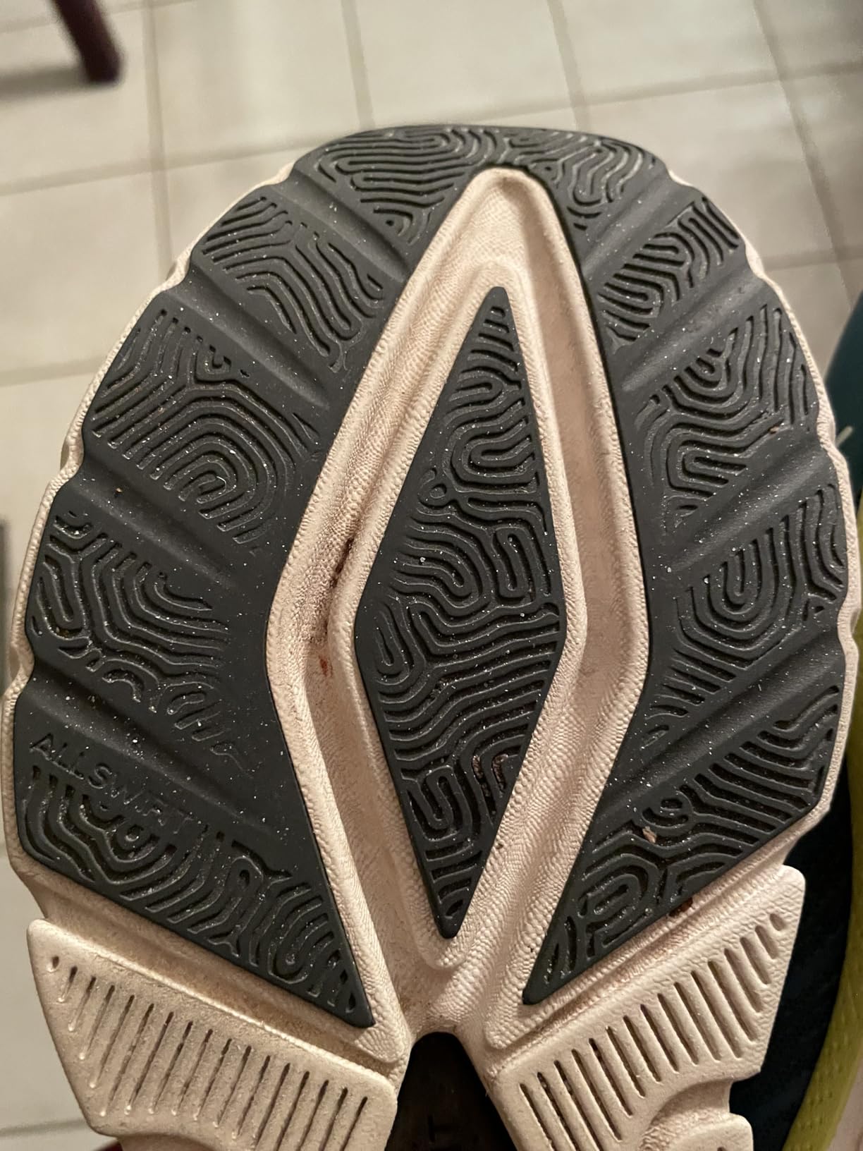 ALLSWIFIT walking shoes side profile showing mesh upper construction and slip-on design