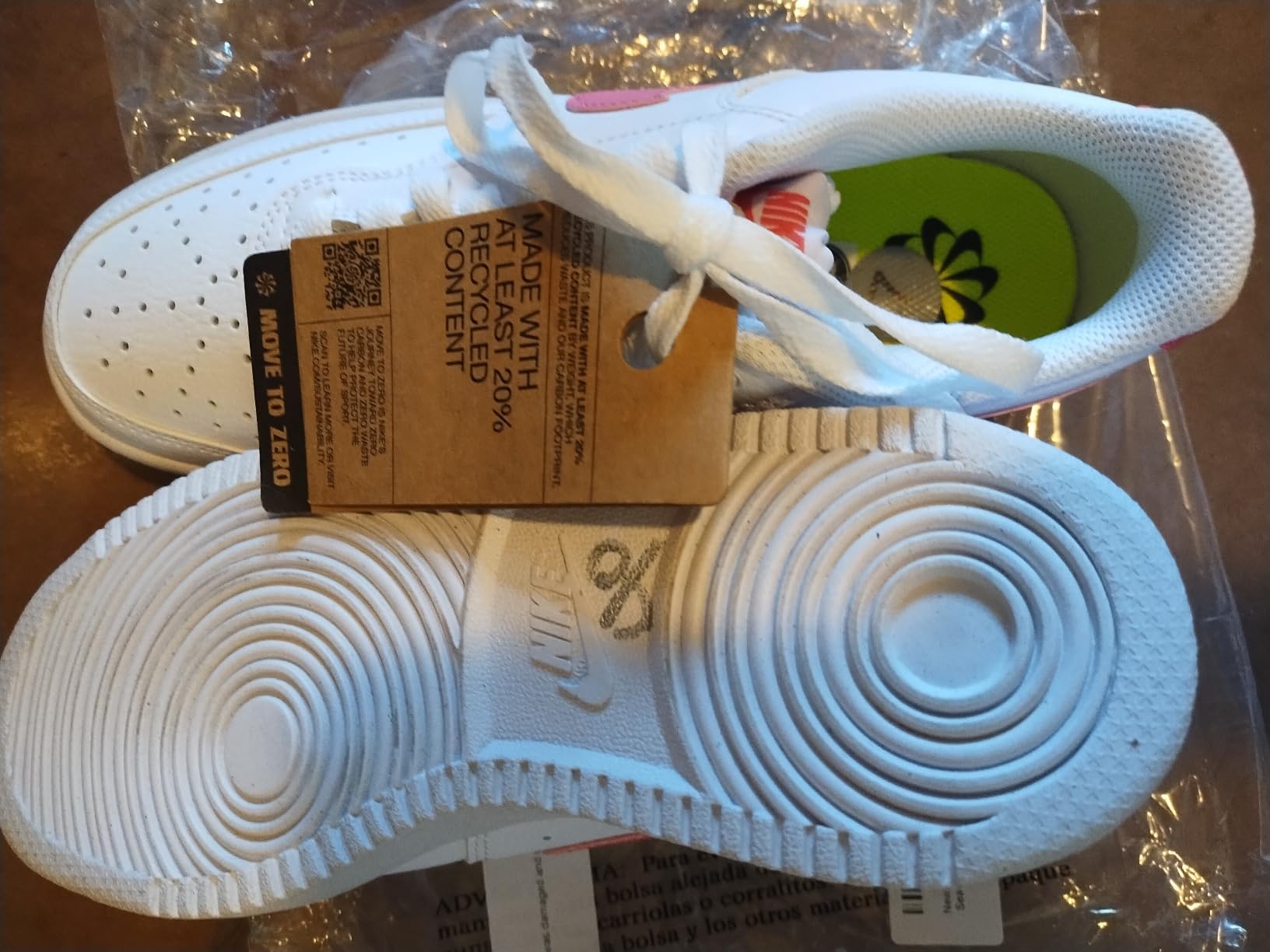 Nike Men's Sneaker heel view showing construction details and Nike swoosh placement
