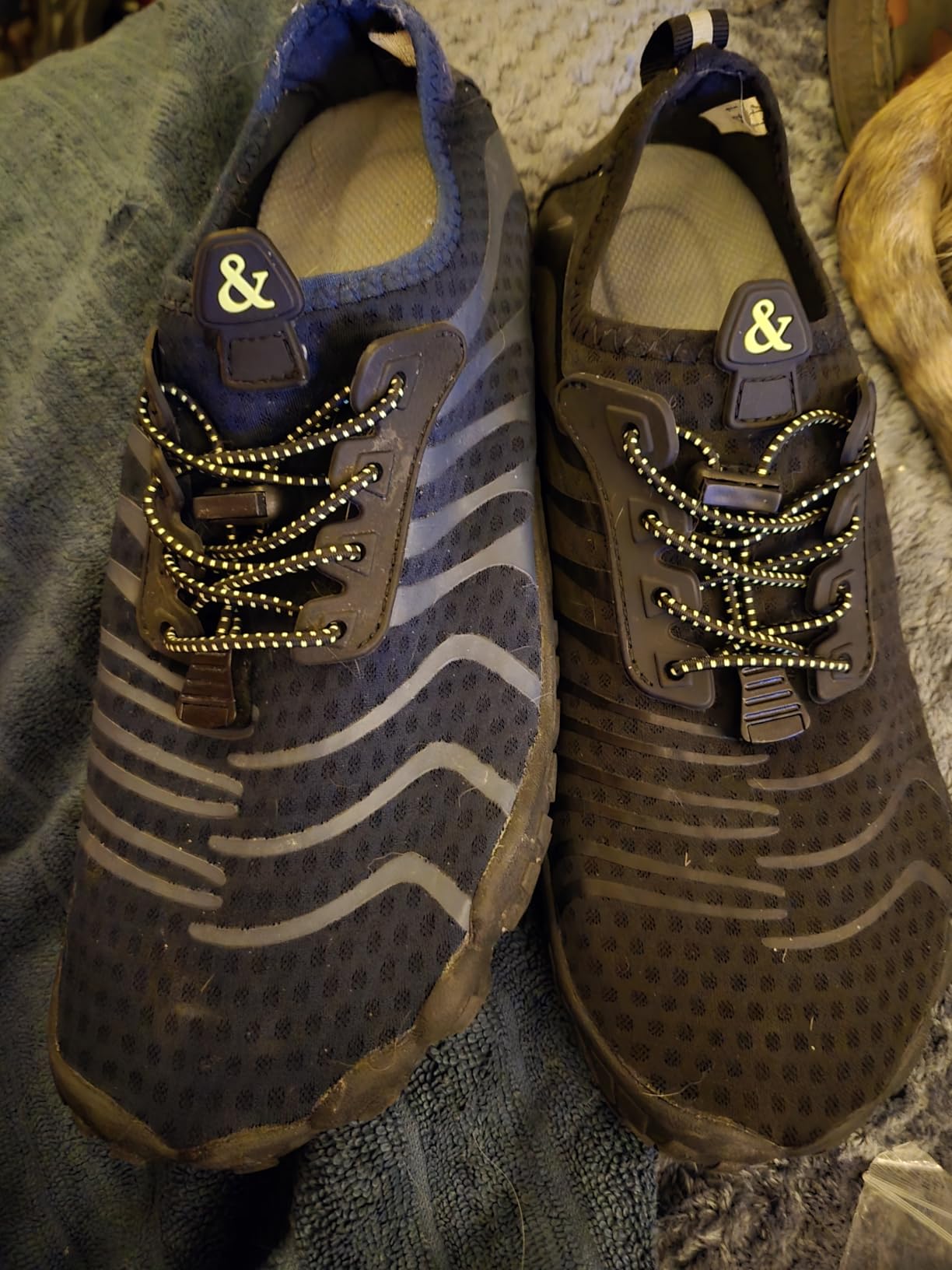 Unisex barefoot water shoes grey colorway showing mesh upper and drainage holes