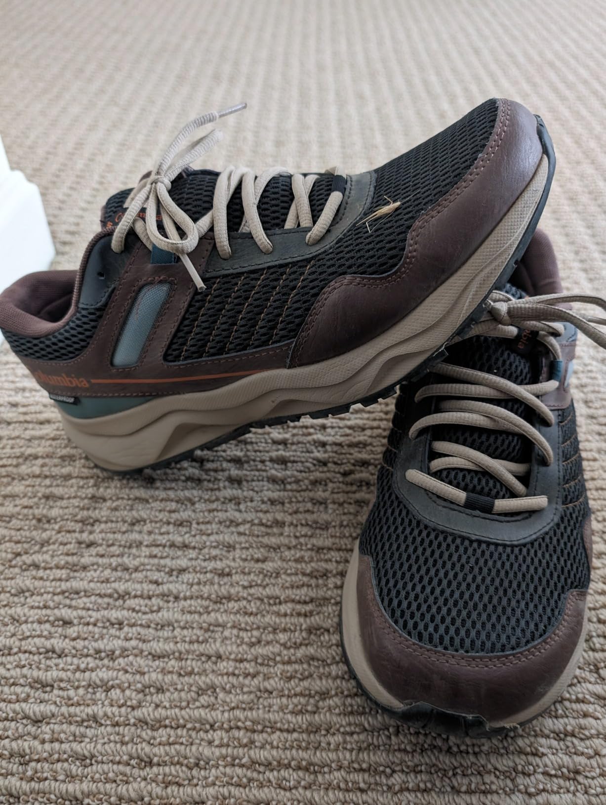 Columbia Plateau waterproof hiking shoe during extended trail testing conditions