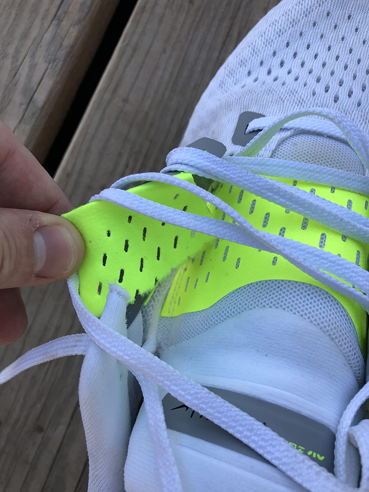Nike Pegasus 37 showing fabric durability concerns mentioned in negative reviews