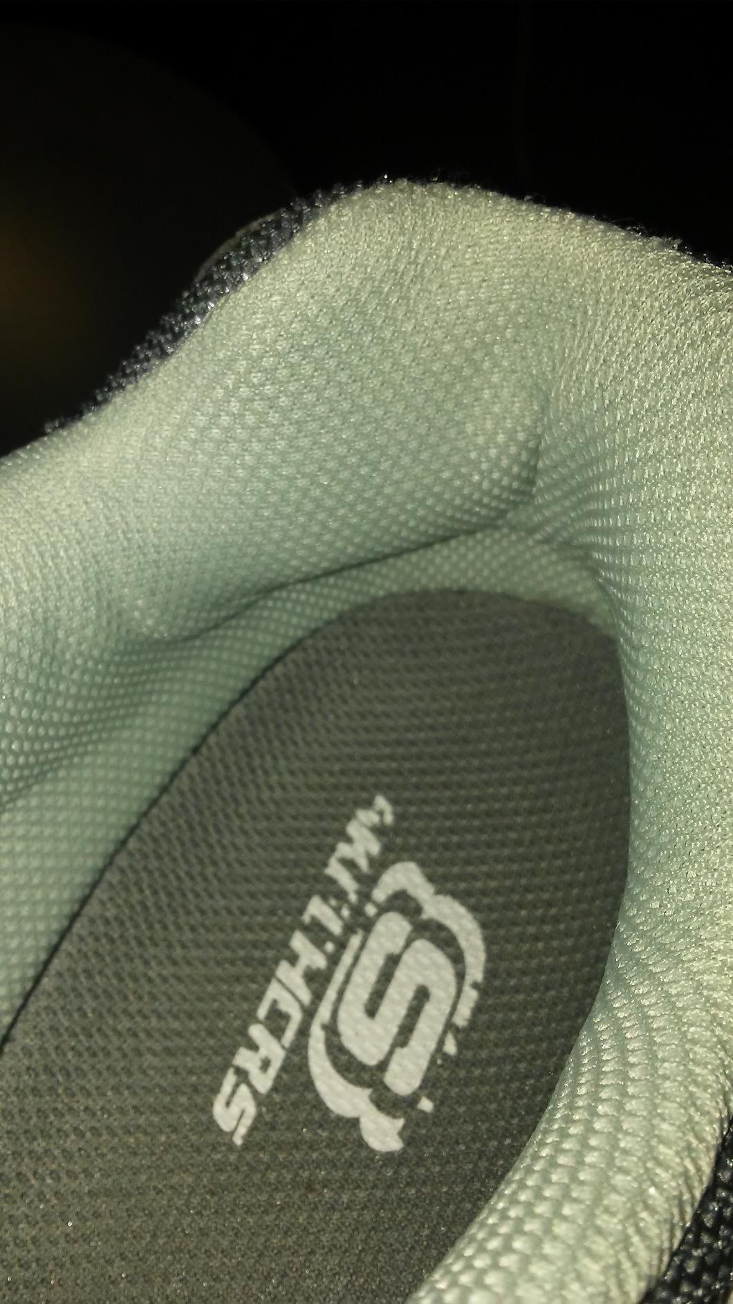 Skechers Stamina Nuovo showing heel area wear and construction quality after testing