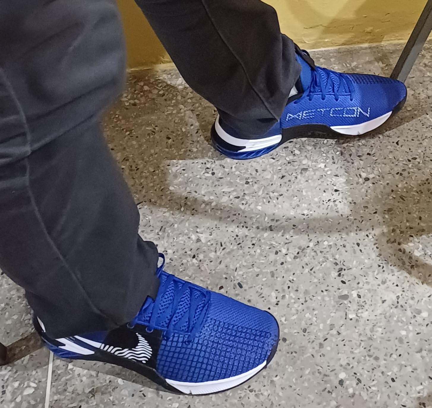 Nike Metcon 8 on foot showing fit and comfort during actual training session